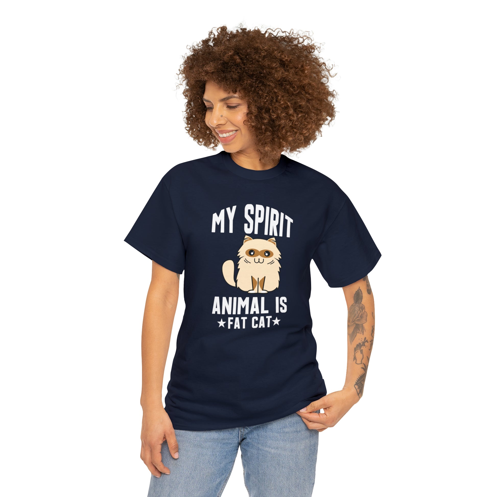"Fat Cat Spirit Animal" T-Shirt - Weave Got Gifts - Unique Gifts You Won’t Find Anywhere Else!