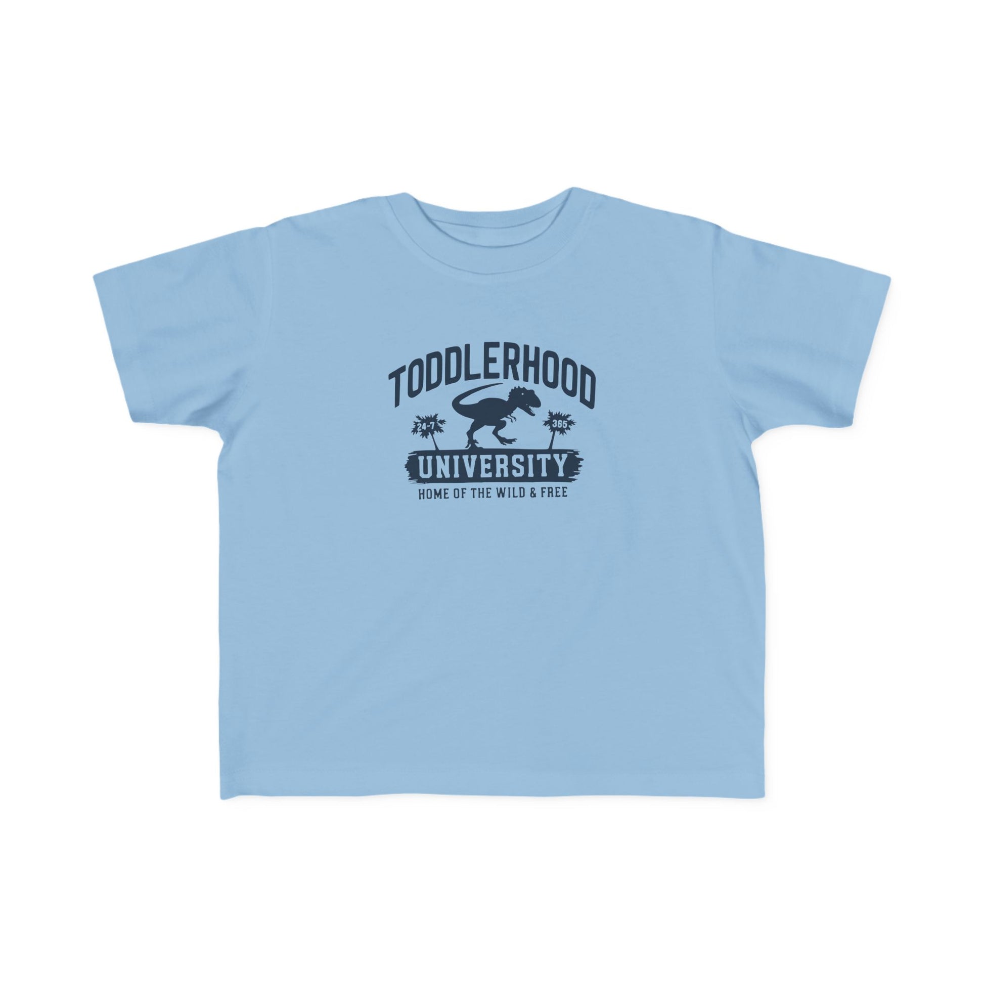 Funny toddler t-shirt with dinosaur graphic
