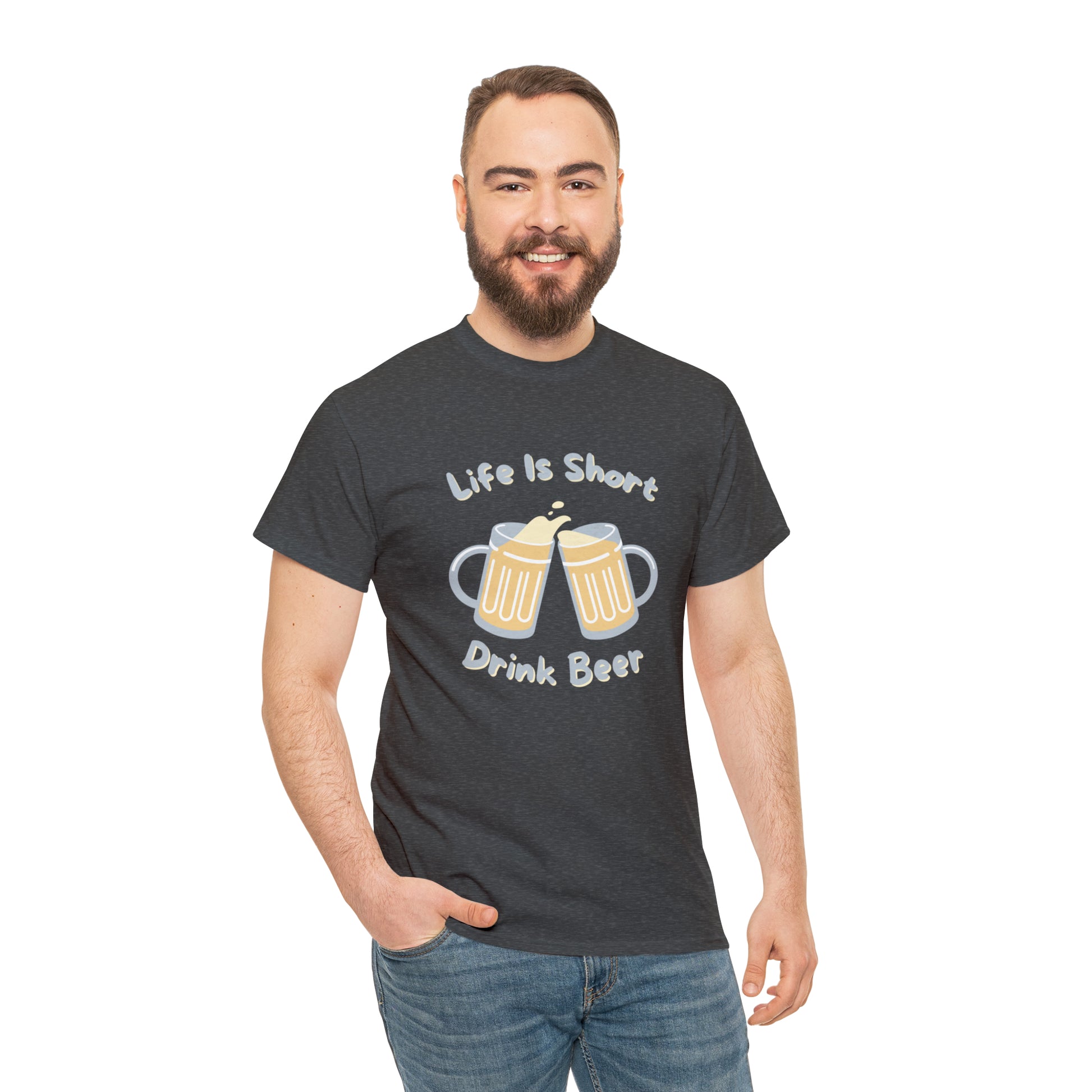 "Life Is Short, Drink Beer" T-Shirt - Weave Got Gifts - Unique Gifts You Won’t Find Anywhere Else!