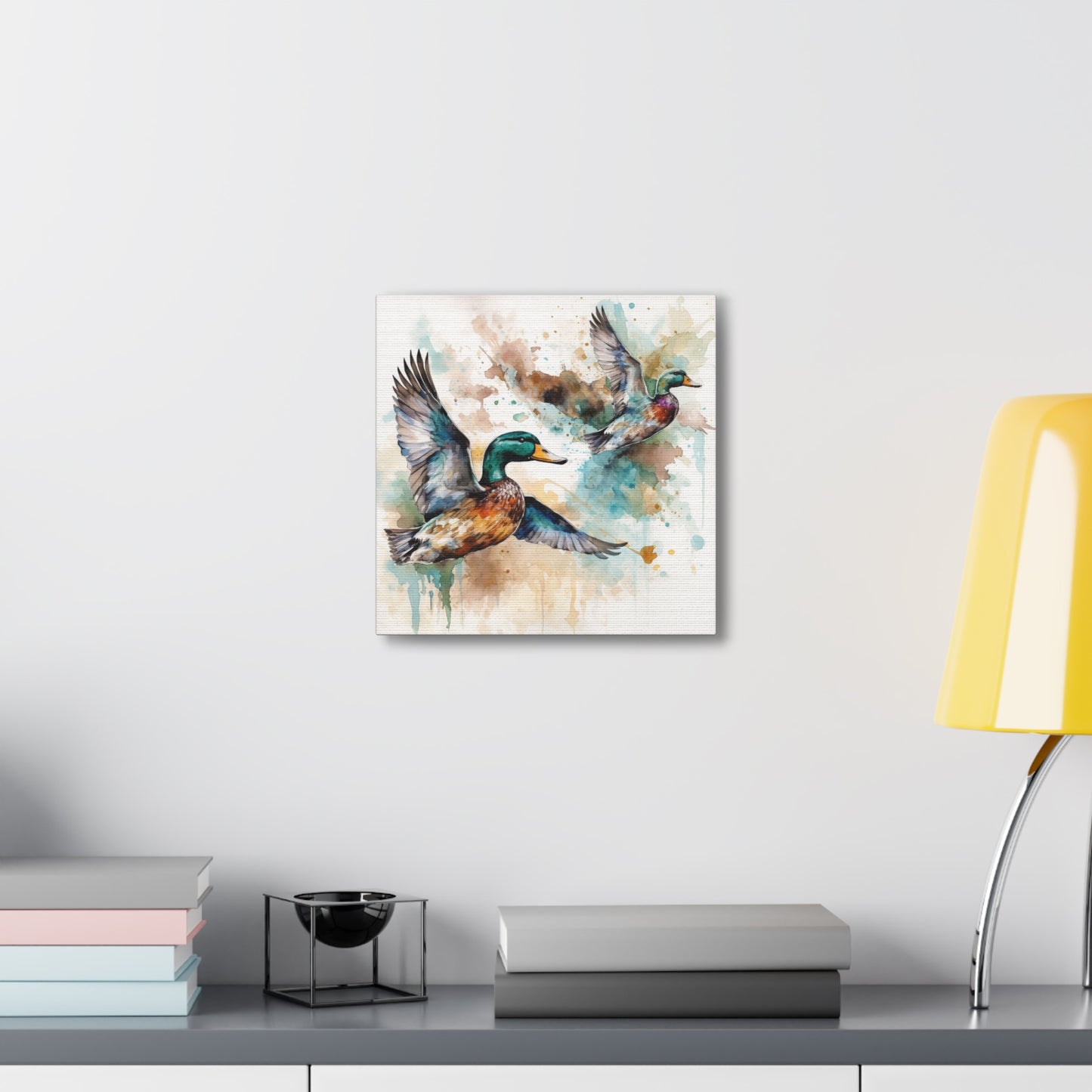 "Flying Ducks Painting" Wall Art - Weave Got Gifts - Unique Gifts You Won’t Find Anywhere Else!