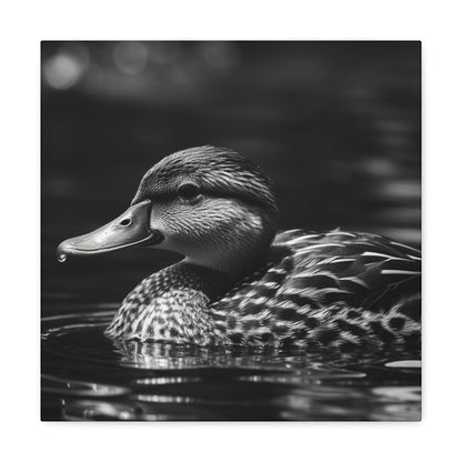 Black and white mallard duck wall decor
