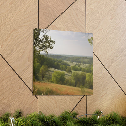 Missouri canvas with rolling hills and native grassland