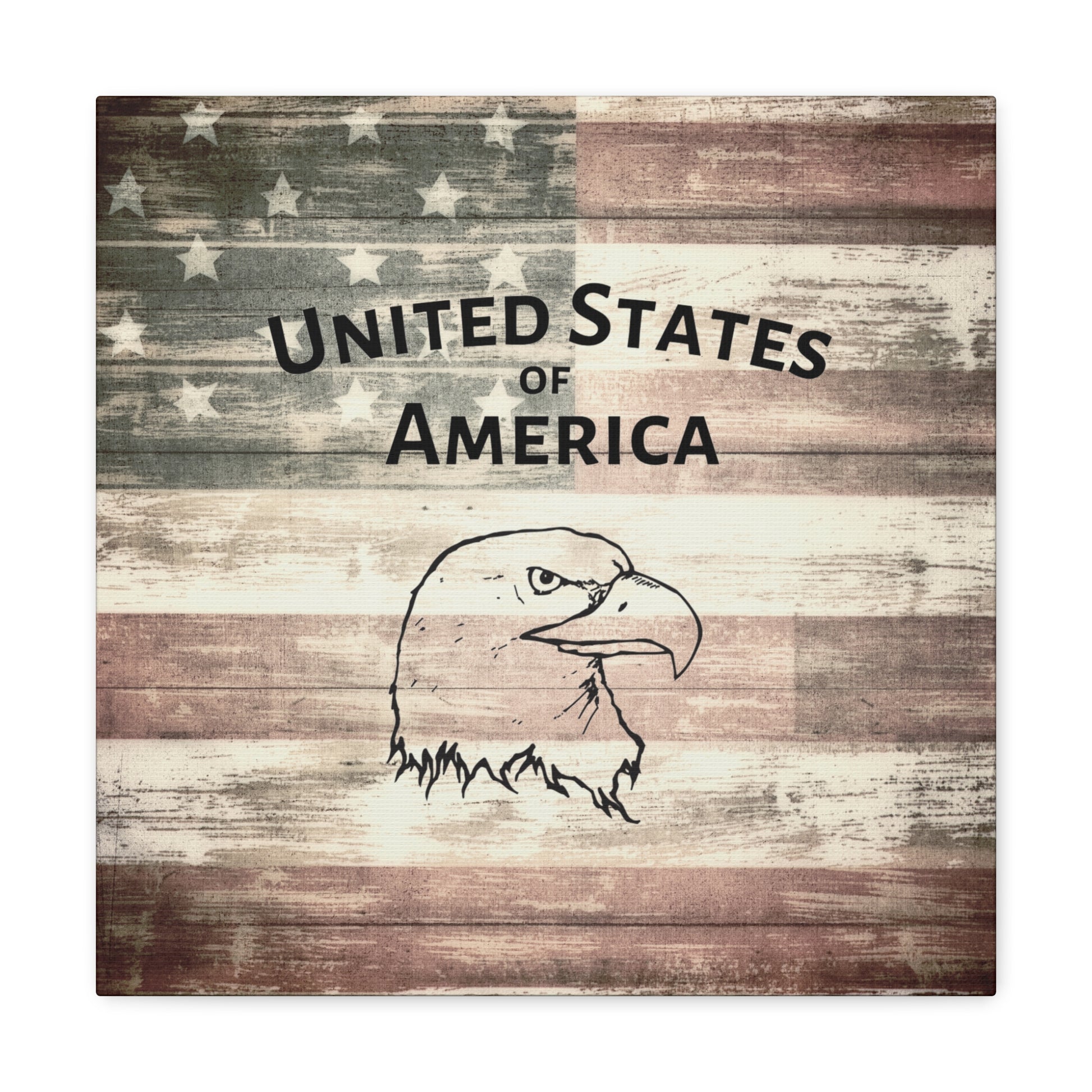 Rustic patriotic art for home or office
