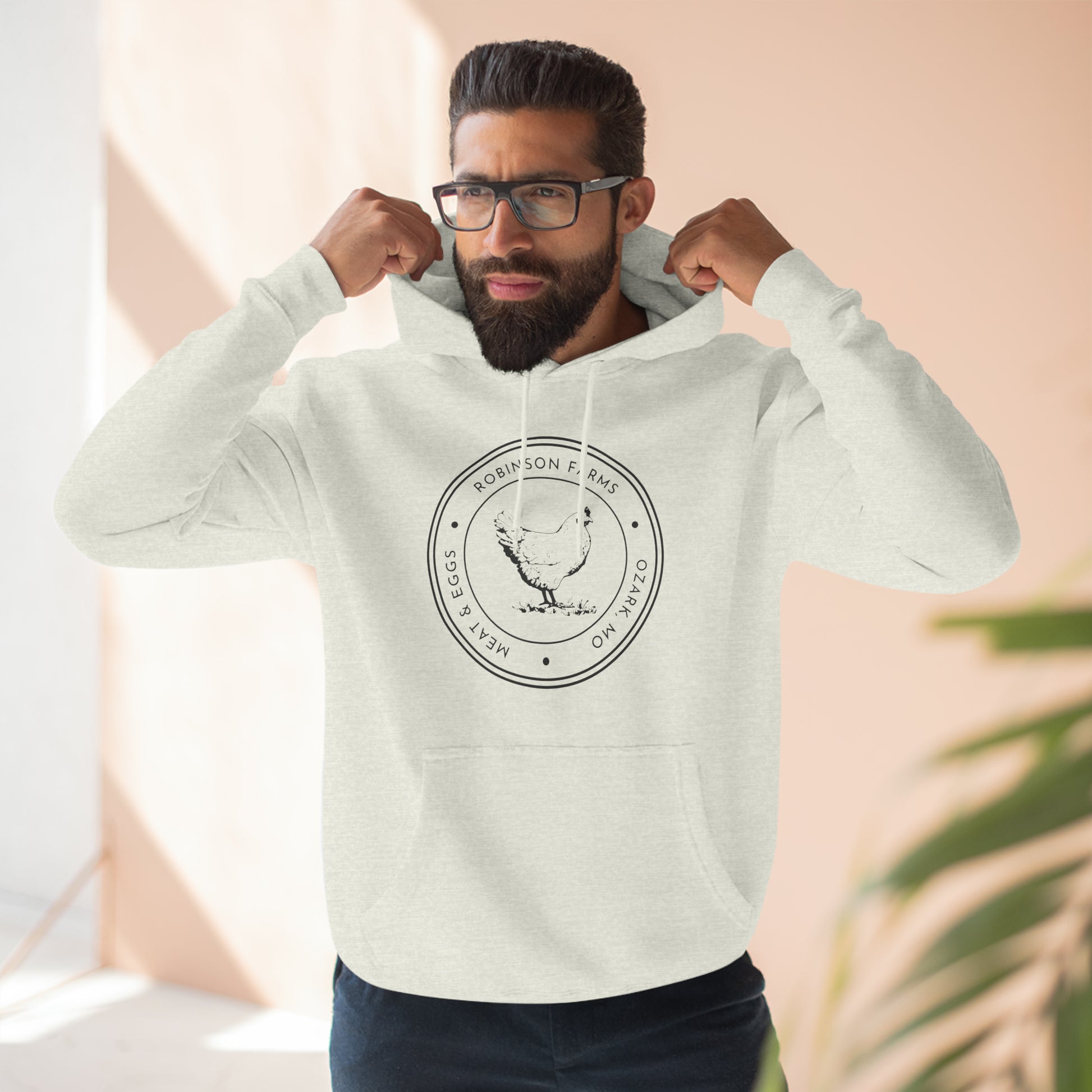 Custom "Chicken Farm Logo" Hoodie - Weave Got Gifts - Unique Gifts You Won’t Find Anywhere Else!