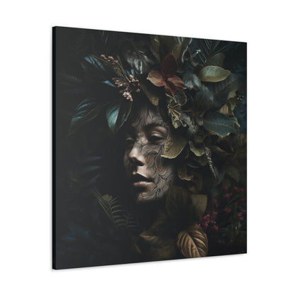 "Woman's Face With Plants" Canvas Print - Weave Got Gifts - Unique Gifts You Won’t Find Anywhere Else!