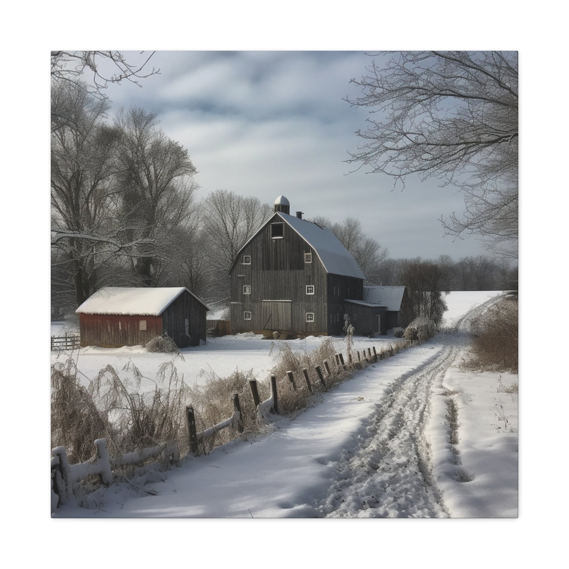 "Farm Winter Wonderland" Wall Art - Weave Got Gifts - Unique Gifts You Won’t Find Anywhere Else!