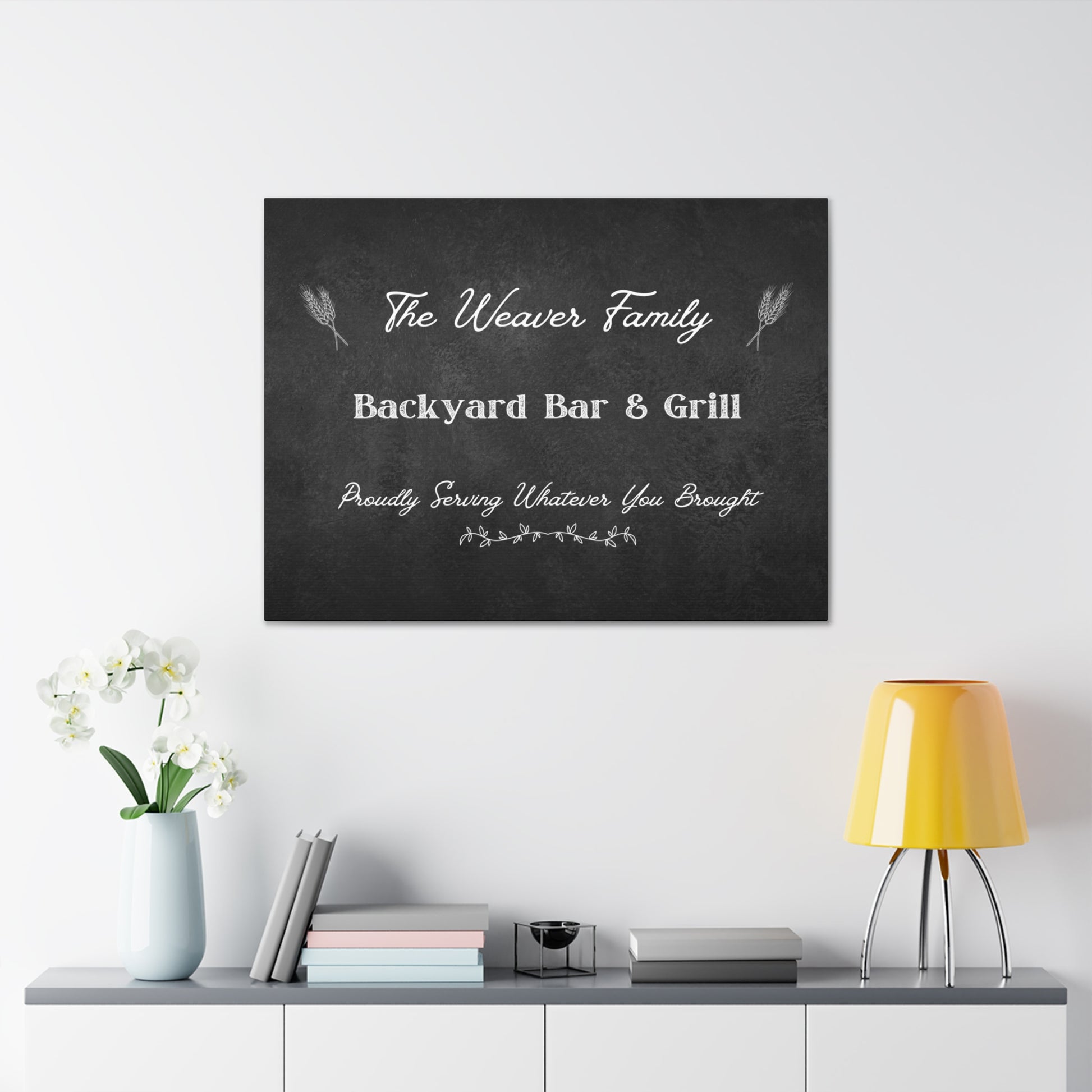 "Backyard Bar & Grill" Custom Wall Art - Weave Got Gifts - Unique Gifts You Won’t Find Anywhere Else!