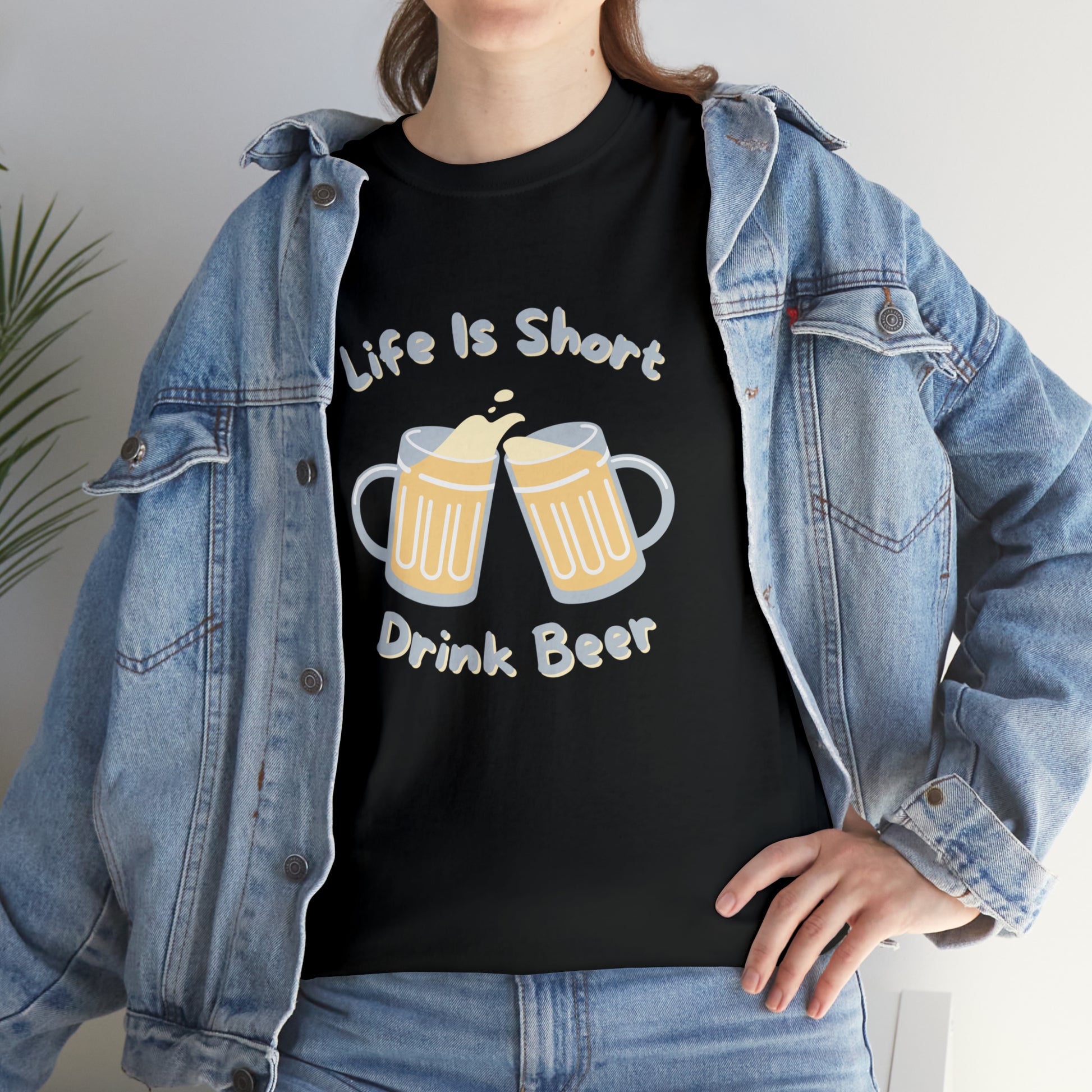 "Life Is Short, Drink Beer" T-Shirt - Weave Got Gifts - Unique Gifts You Won’t Find Anywhere Else!