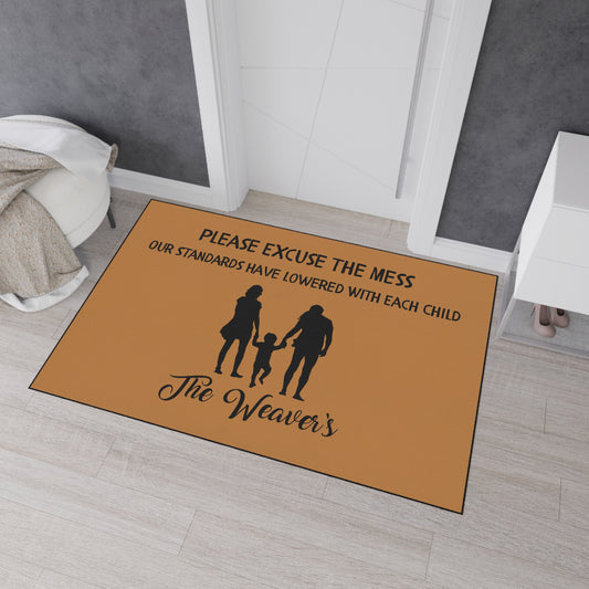 "Please Excuse Our Mess" Custom Door Mat - Weave Got Gifts - Unique Gifts You Won’t Find Anywhere Else!