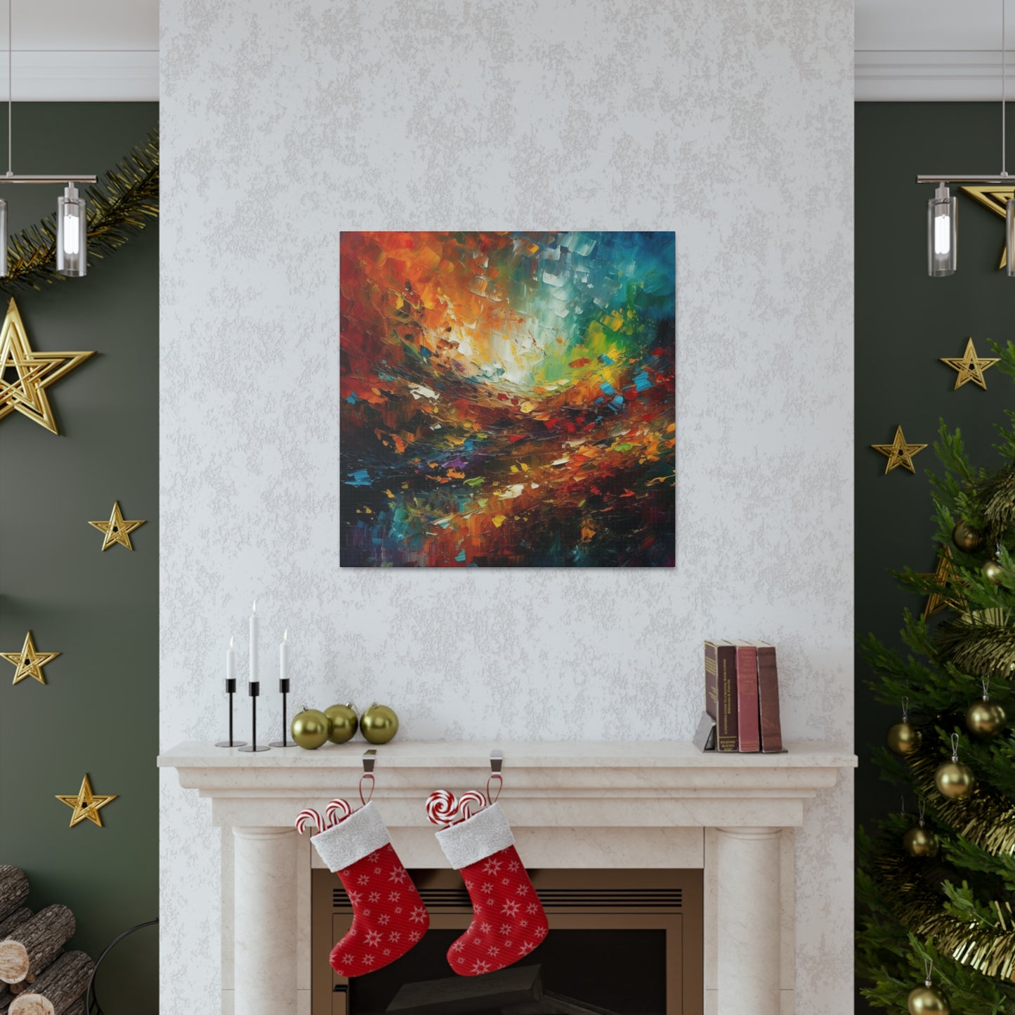 "Colorful Abstract Painting" Wall Art - Weave Got Gifts - Unique Gifts You Won’t Find Anywhere Else!