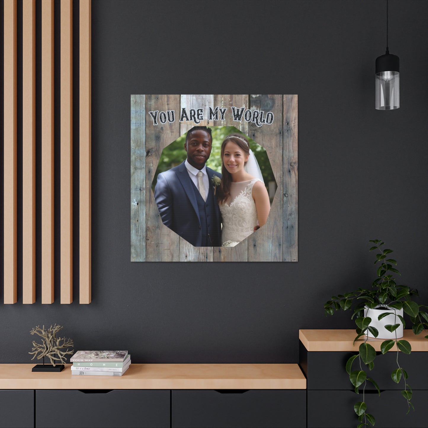 "You Are My World" Custom Photo Wall Art - Weave Got Gifts - Unique Gifts You Won’t Find Anywhere Else!