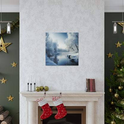 "Winter Wonderland By The Creek" Wall Art - Weave Got Gifts - Unique Gifts You Won’t Find Anywhere Else!