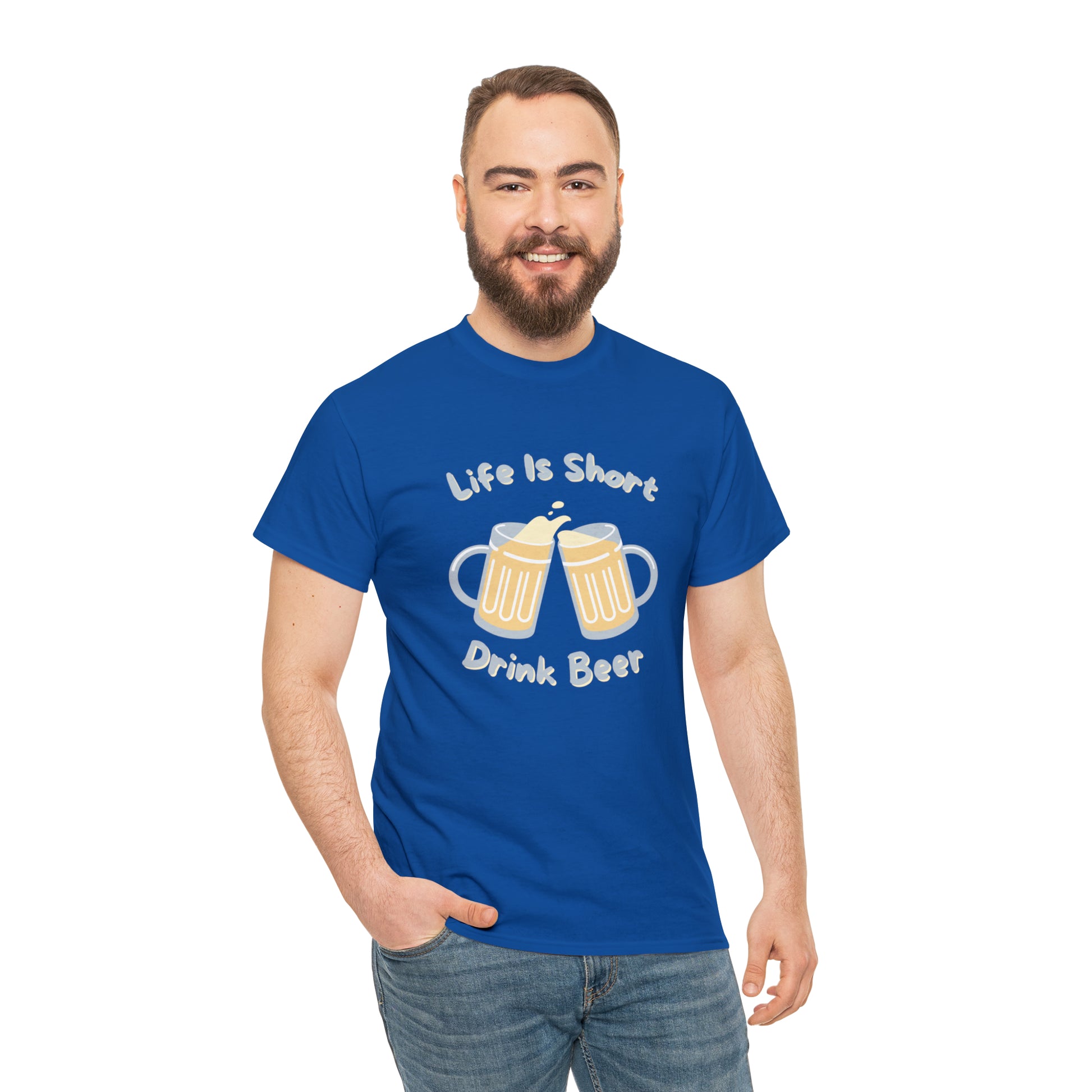 "Life Is Short, Drink Beer" T-Shirt - Weave Got Gifts - Unique Gifts You Won’t Find Anywhere Else!