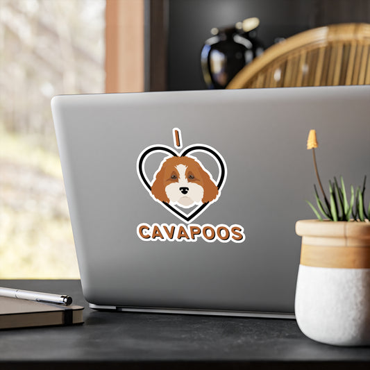 "I Love Cavapoos" Vinyl Decals - Weave Got Gifts - Unique Gifts You Won’t Find Anywhere Else!