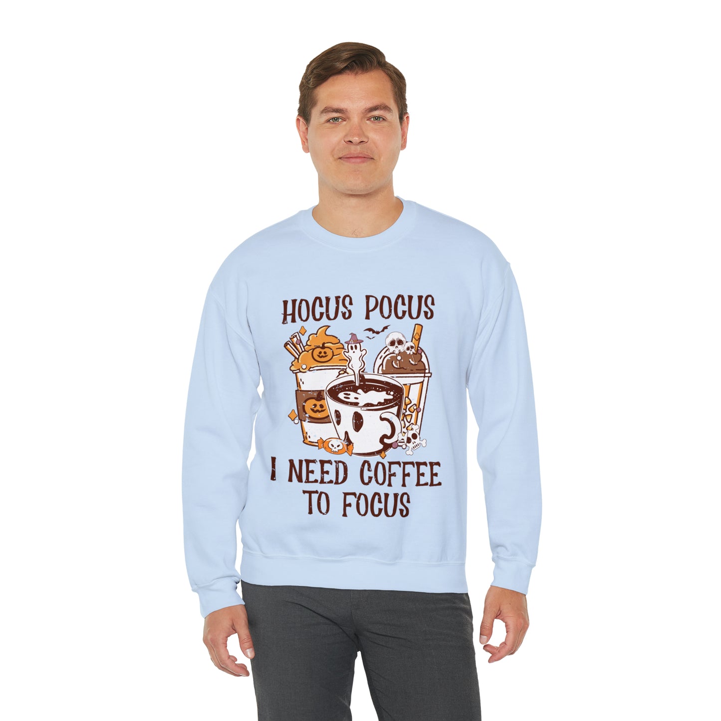 "Hocus Pocus I Need Coffee To Focus" Sweatshirt - Weave Got Gifts - Unique Gifts You Won’t Find Anywhere Else!