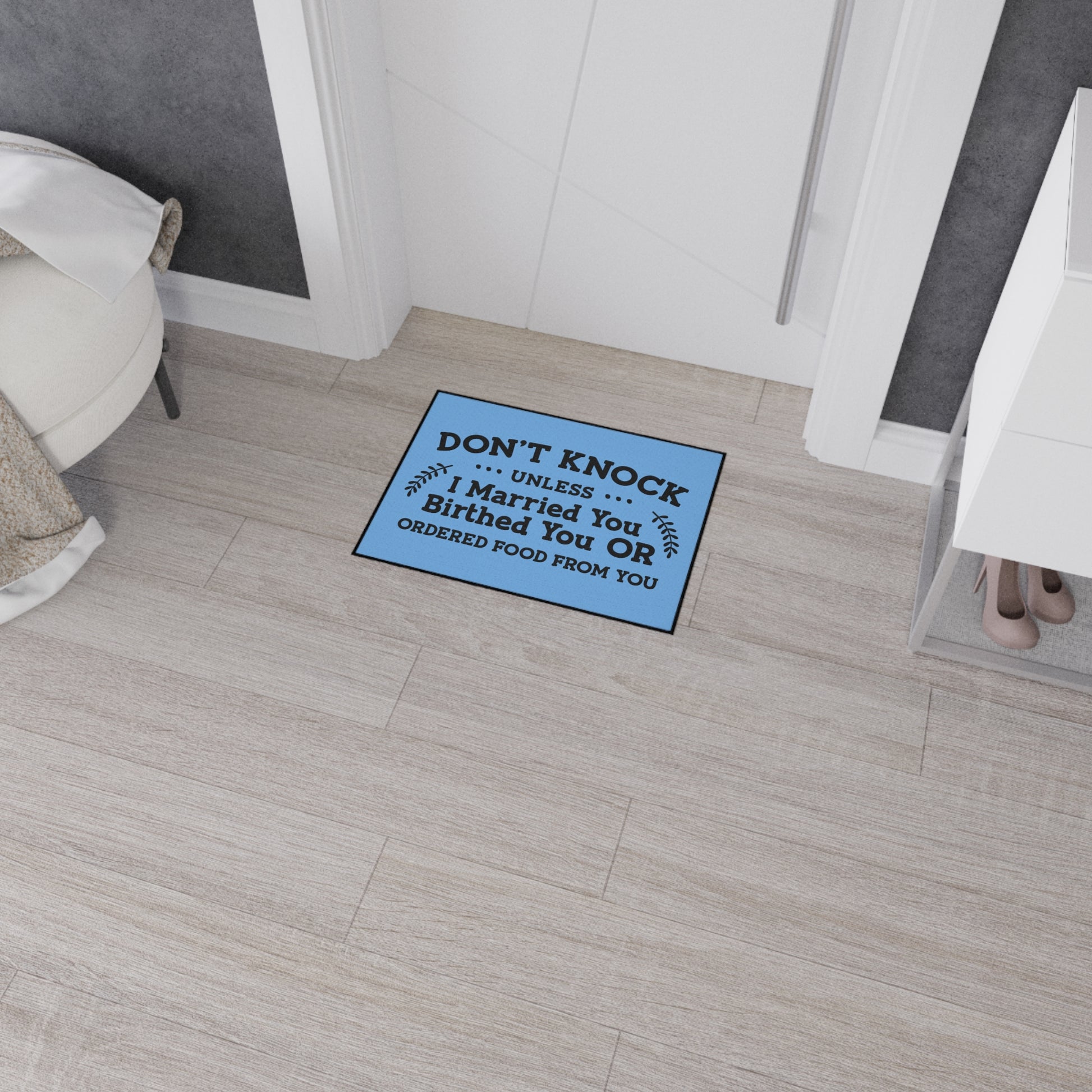 Sassy home décor welcome mat
