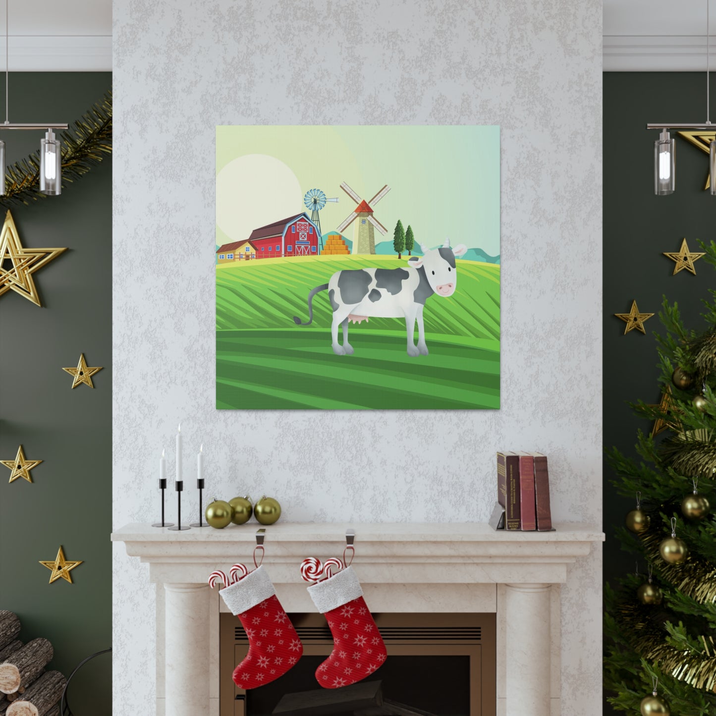 "Cow On A Farm" Kids Wall Art - Weave Got Gifts - Unique Gifts You Won’t Find Anywhere Else!