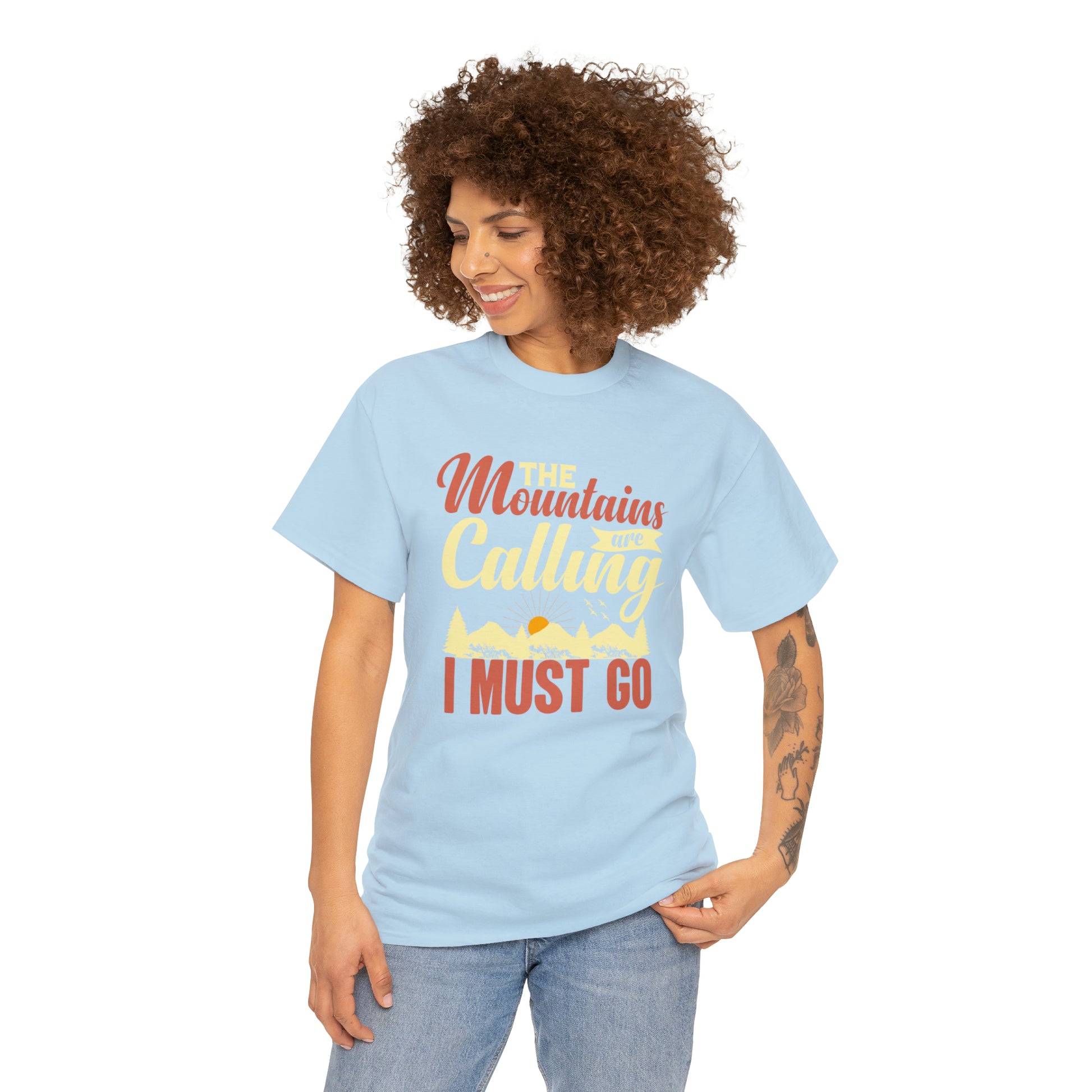 "The Mountains Are Calling" T-Shirt - Weave Got Gifts - Unique Gifts You Won’t Find Anywhere Else!