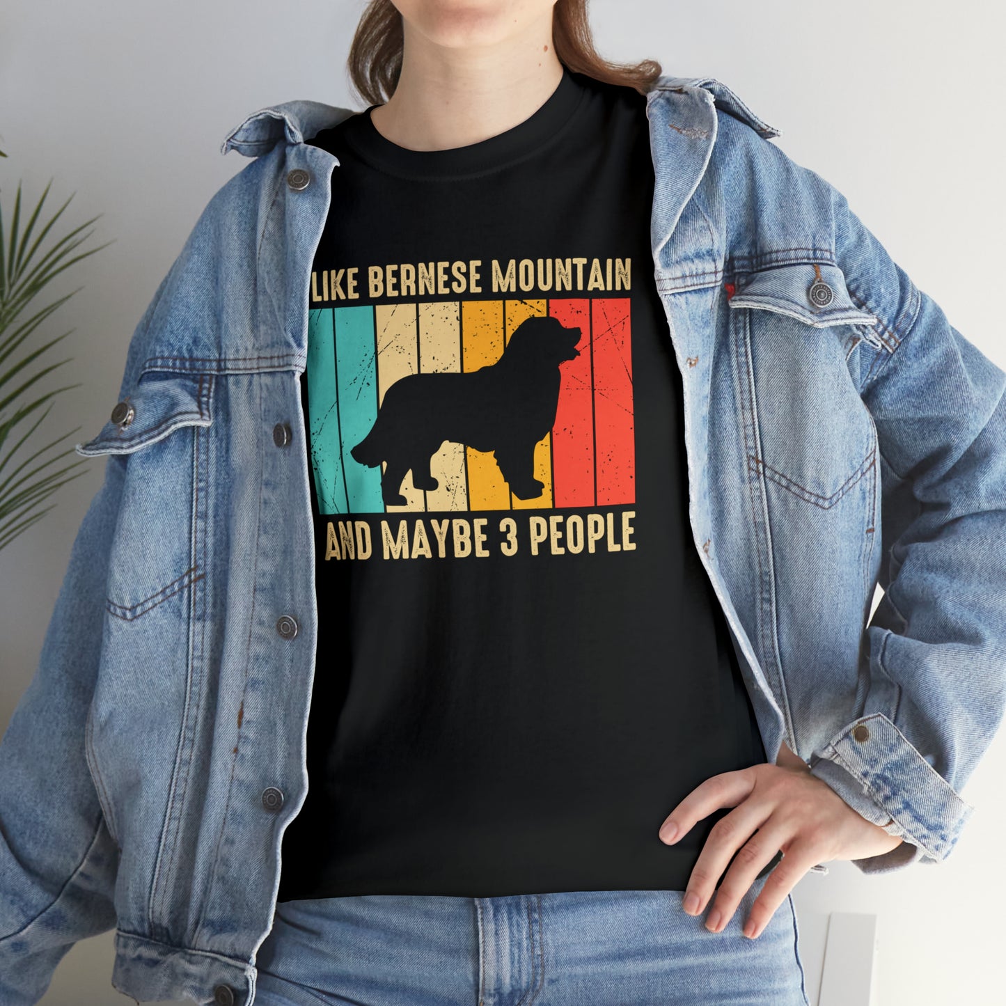 "Bernese Mountain Dog & 3 People" T-Shirt - Weave Got Gifts - Unique Gifts You Won’t Find Anywhere Else!