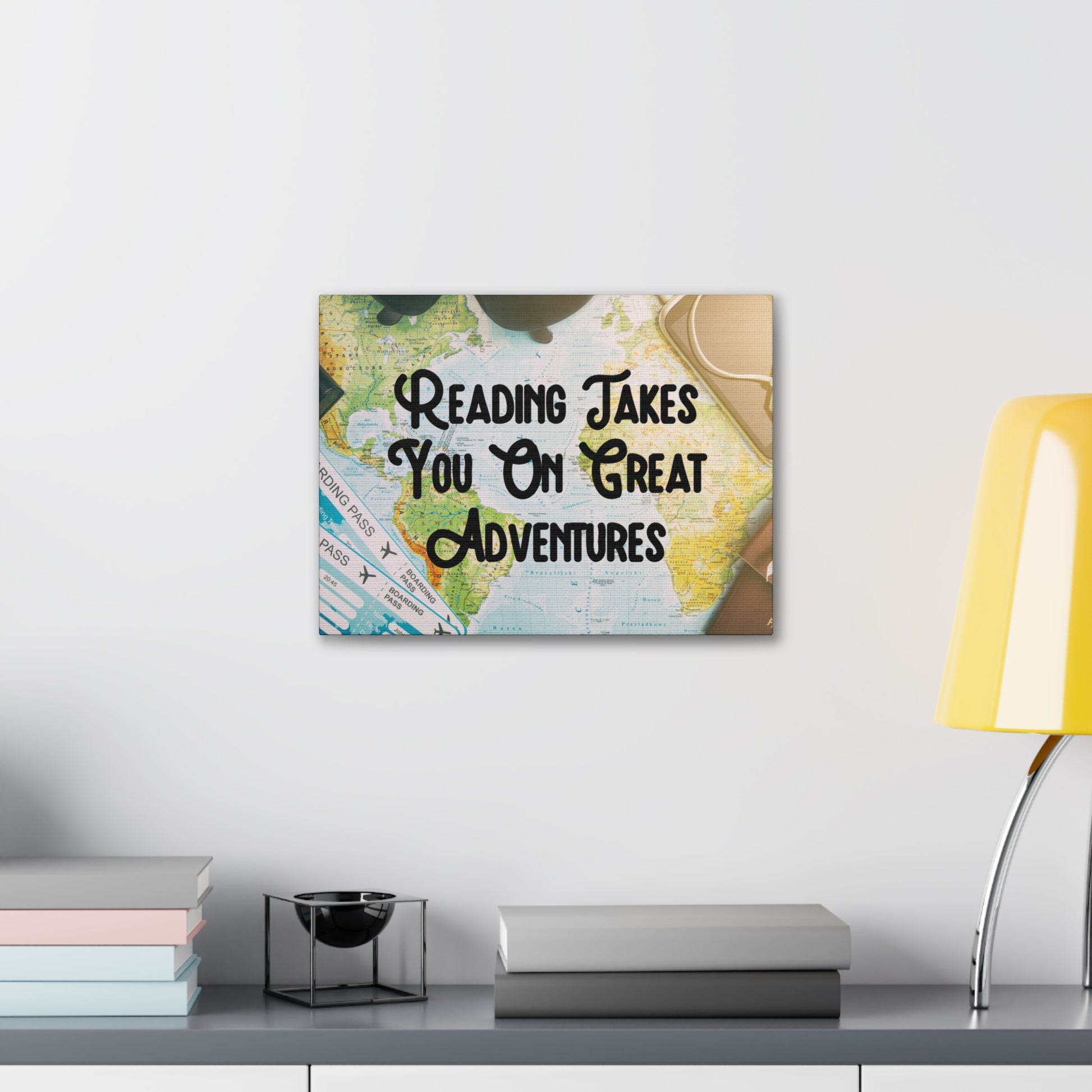 "Readings Takes You On The Greatest Adventures" Wall Art - Weave Got Gifts - Unique Gifts You Won’t Find Anywhere Else!