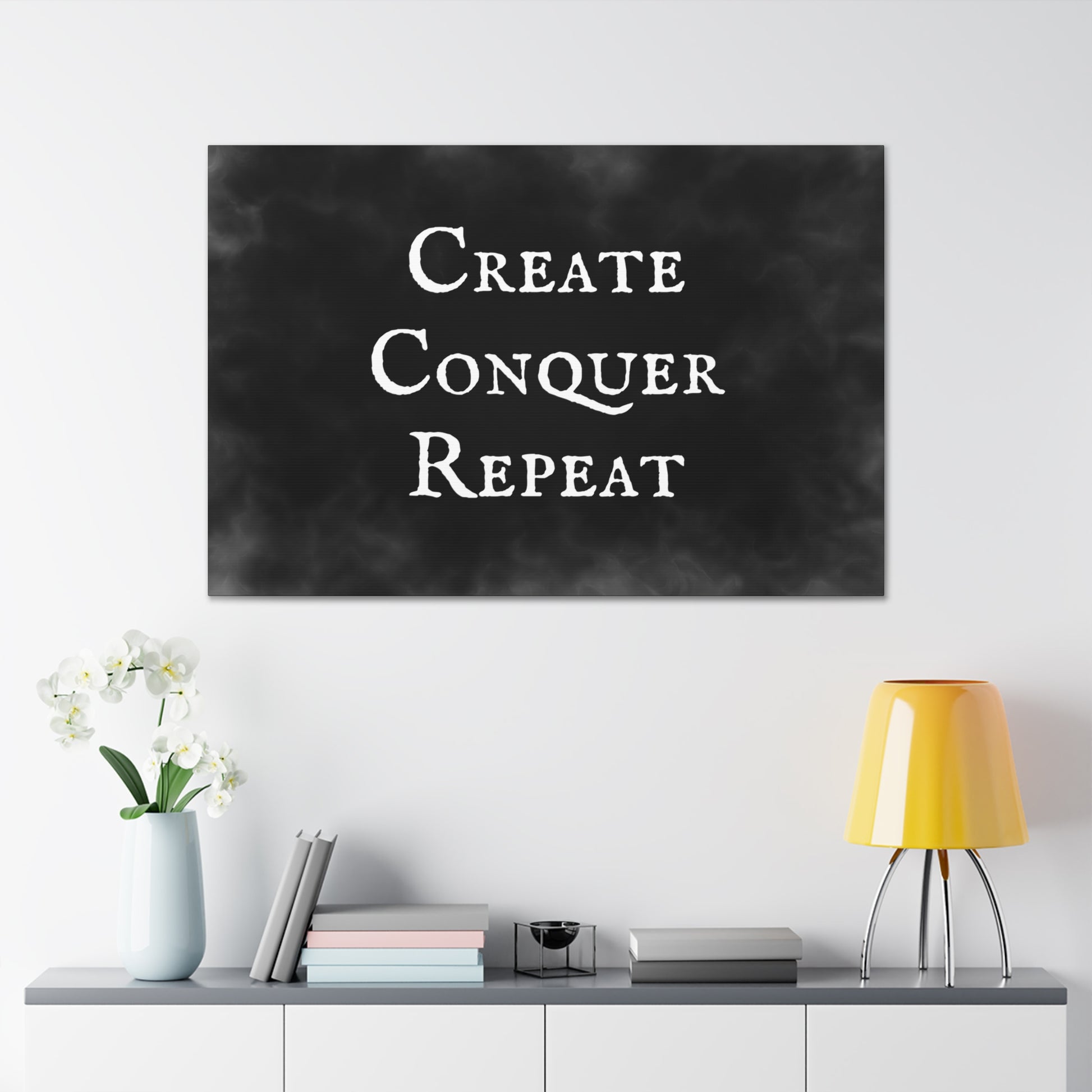 "Create Conquer Repeat" Wall Art - Weave Got Gifts - Unique Gifts You Won’t Find Anywhere Else!