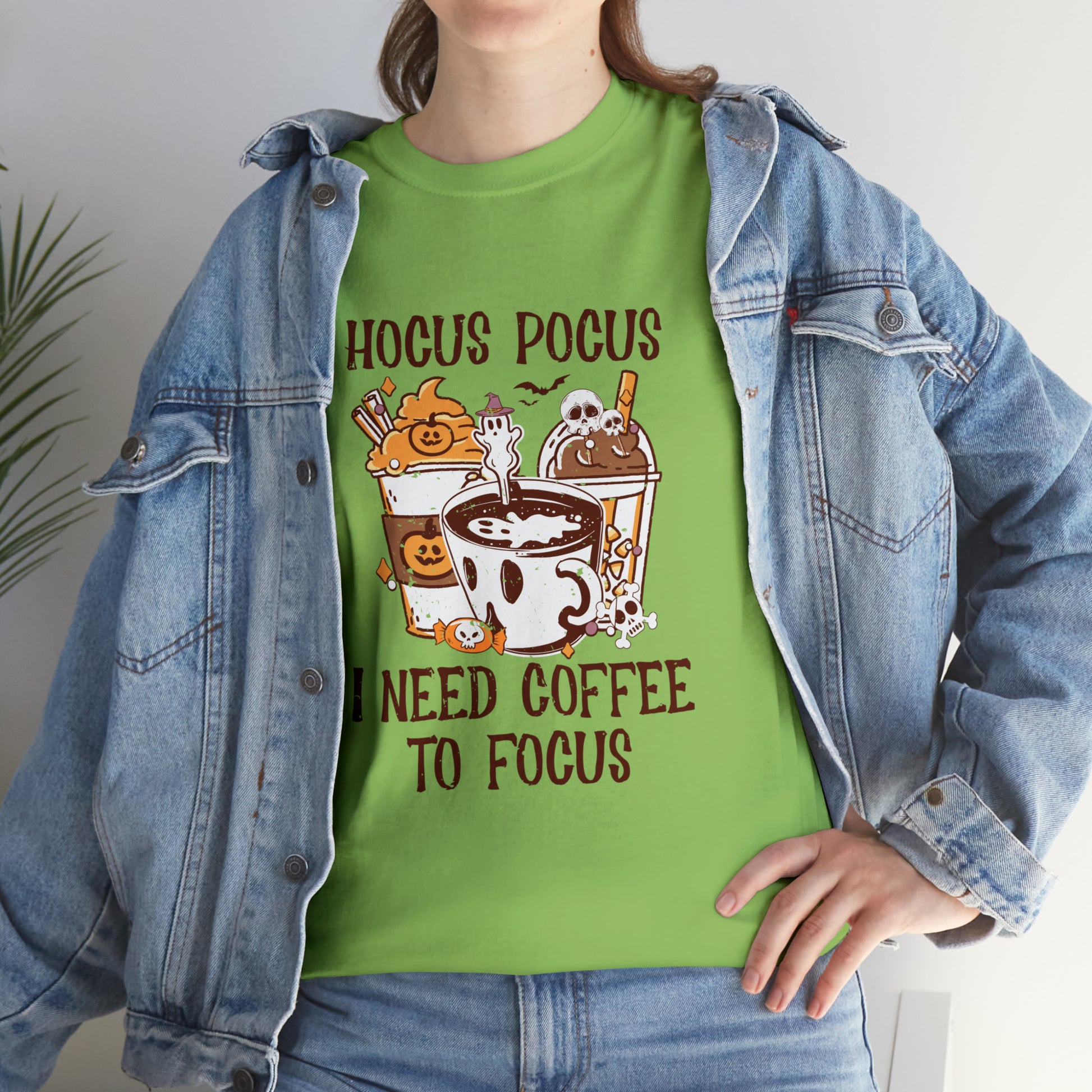 "Hocus Pocus, I Need Coffee To Focus" T-Shirt - Weave Got Gifts - Unique Gifts You Won’t Find Anywhere Else!