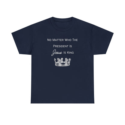 Comfortable and durable "Jesus Is King" t-shirt