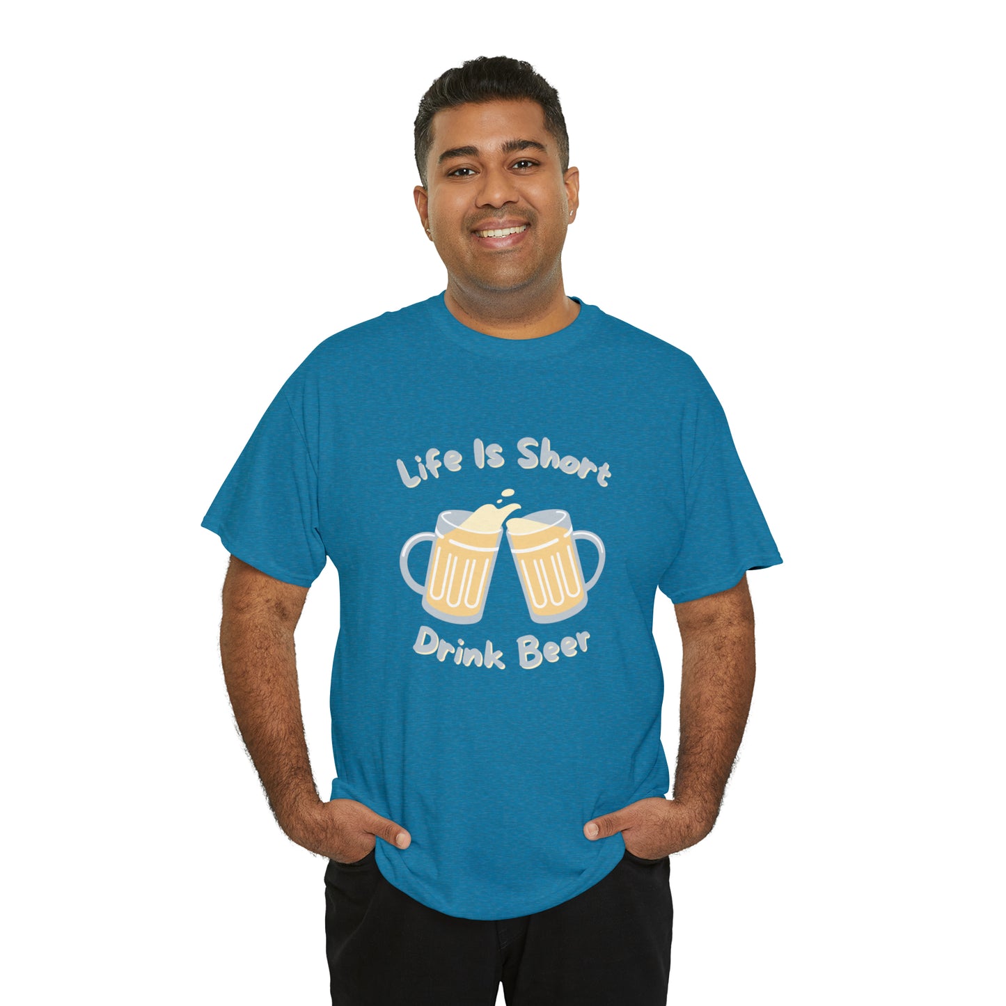 "Life Is Short, Drink Beer" T-Shirt - Weave Got Gifts - Unique Gifts You Won’t Find Anywhere Else!