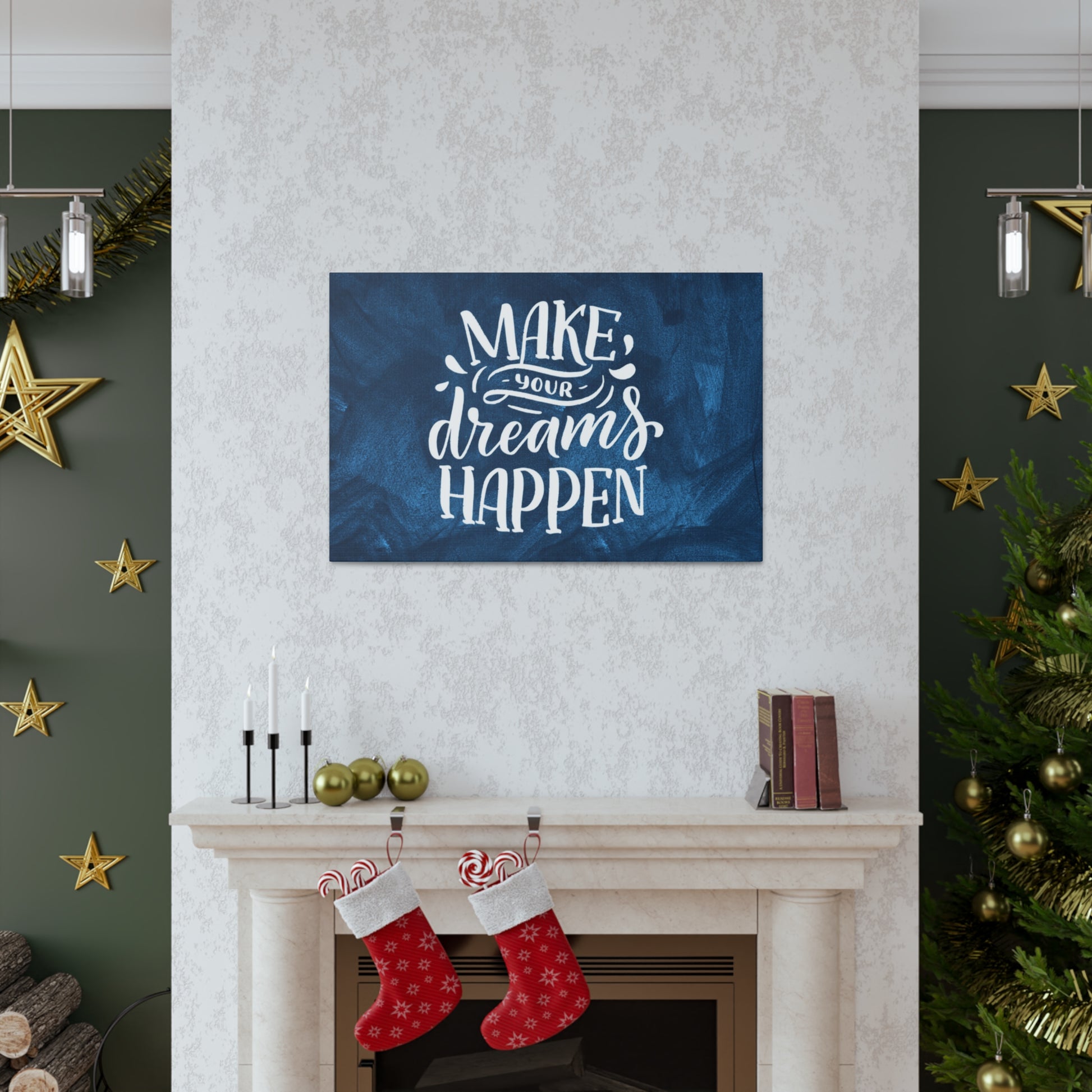 Inspirational quote wall art for home or office decor

