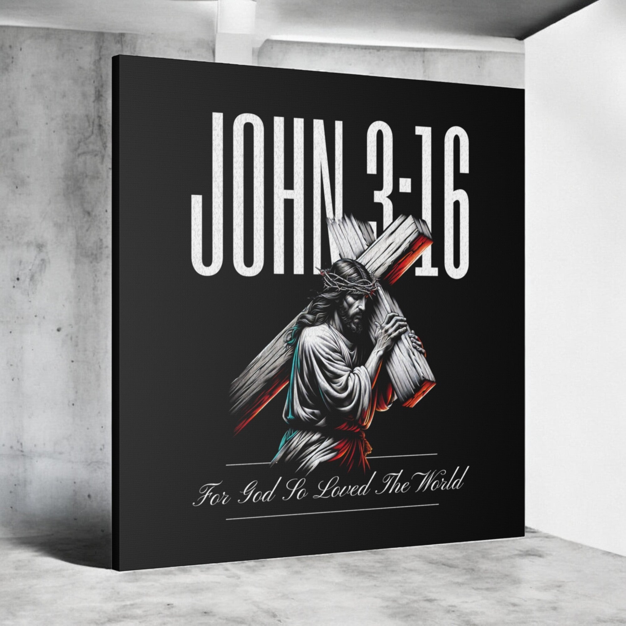 John 3:16 Canvas Wall Art