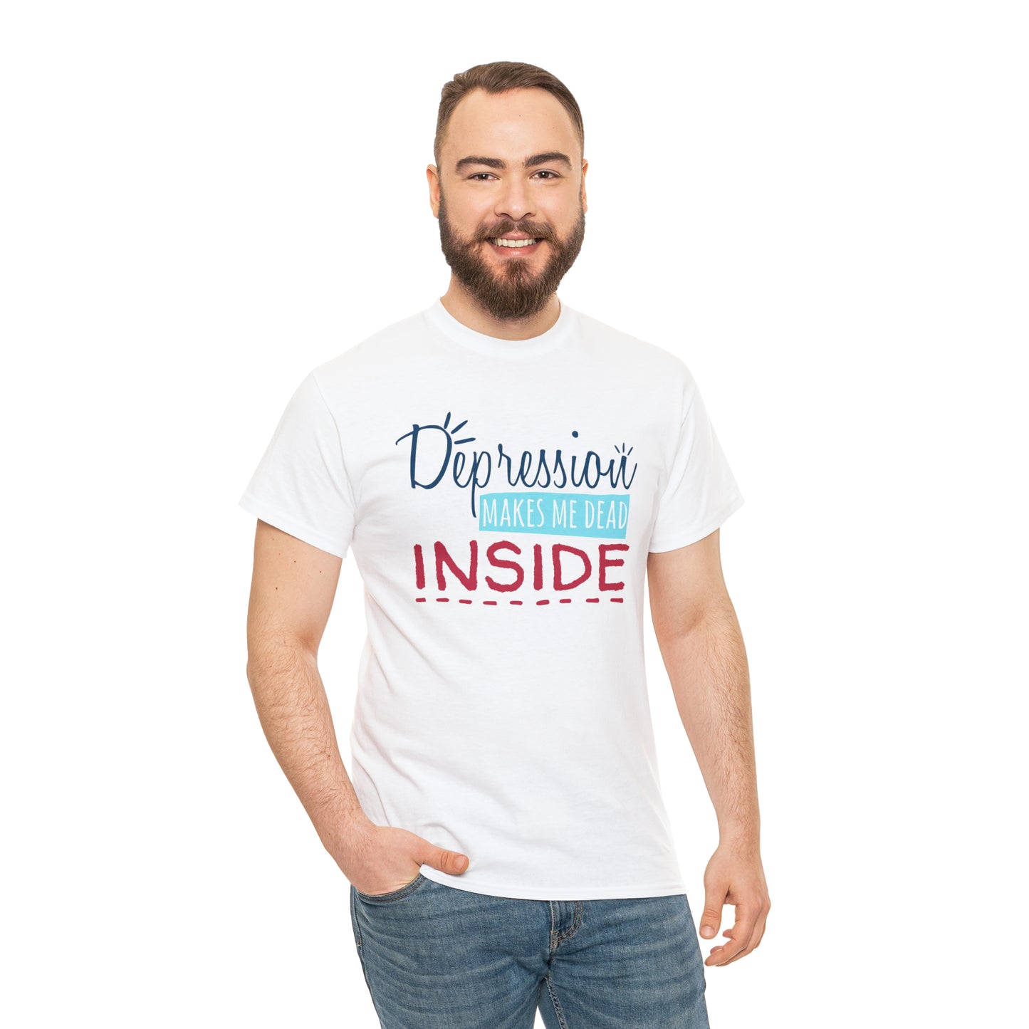 "Depression Makes Me Dead Inside" T-Shirt - Weave Got Gifts - Unique Gifts You Won’t Find Anywhere Else!