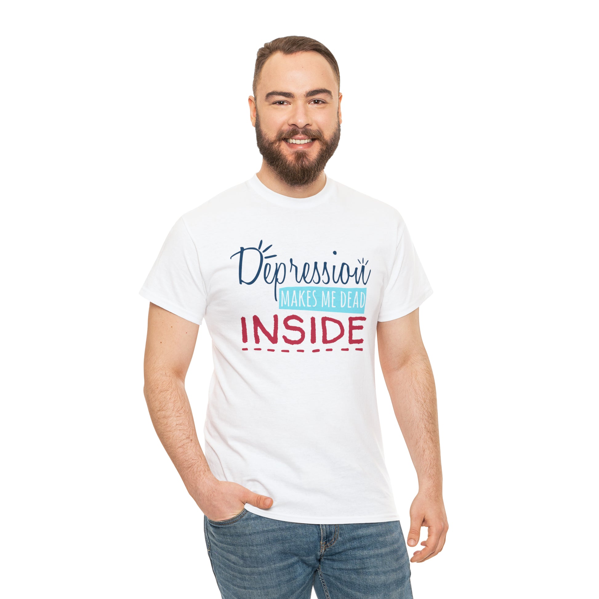 "Depression Makes Me Dead Inside" T-Shirt - Weave Got Gifts - Unique Gifts You Won’t Find Anywhere Else!