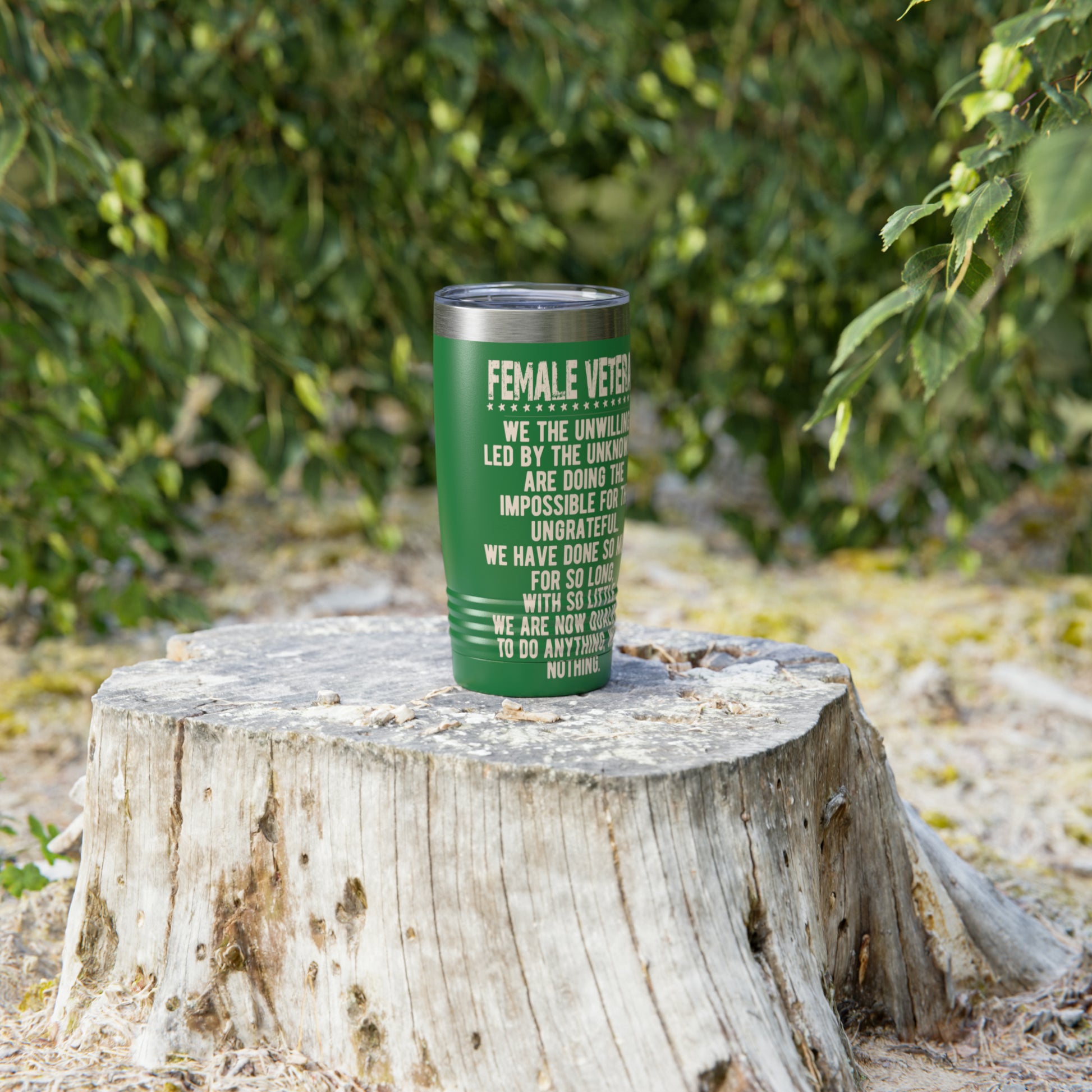 "Female Veteran" Tumbler - Weave Got Gifts - Unique Gifts You Won’t Find Anywhere Else!