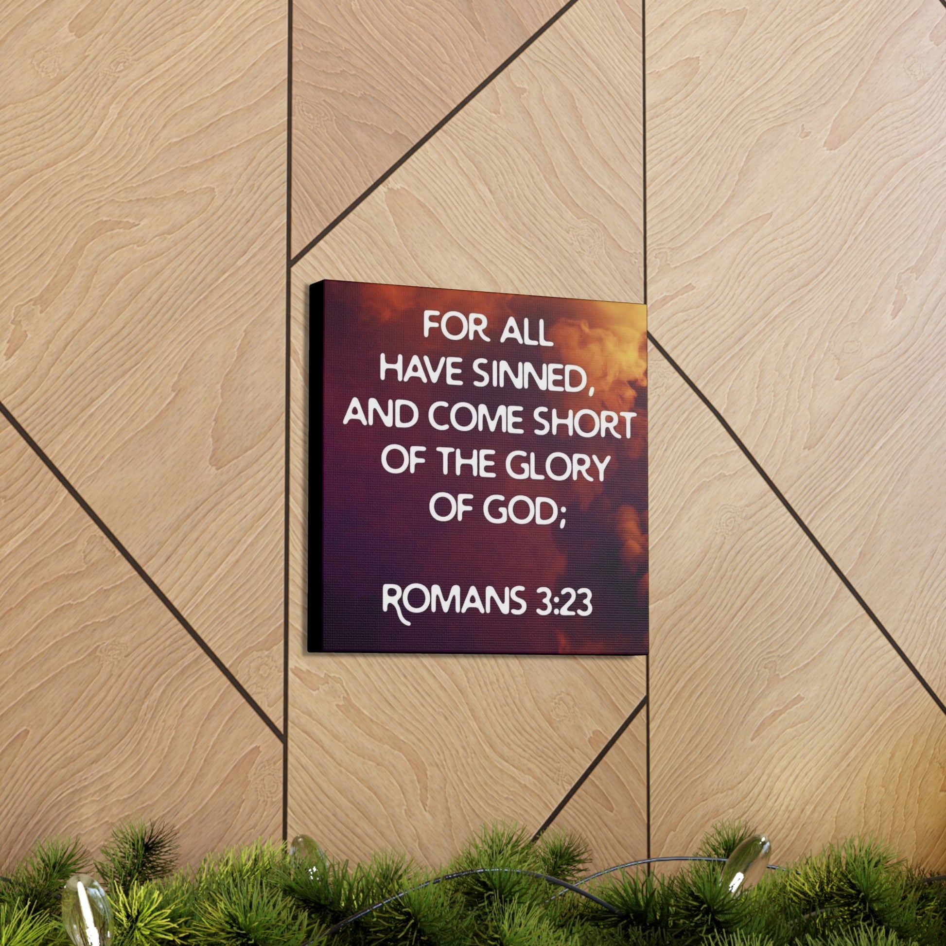 Faith-based wall art with scripture
