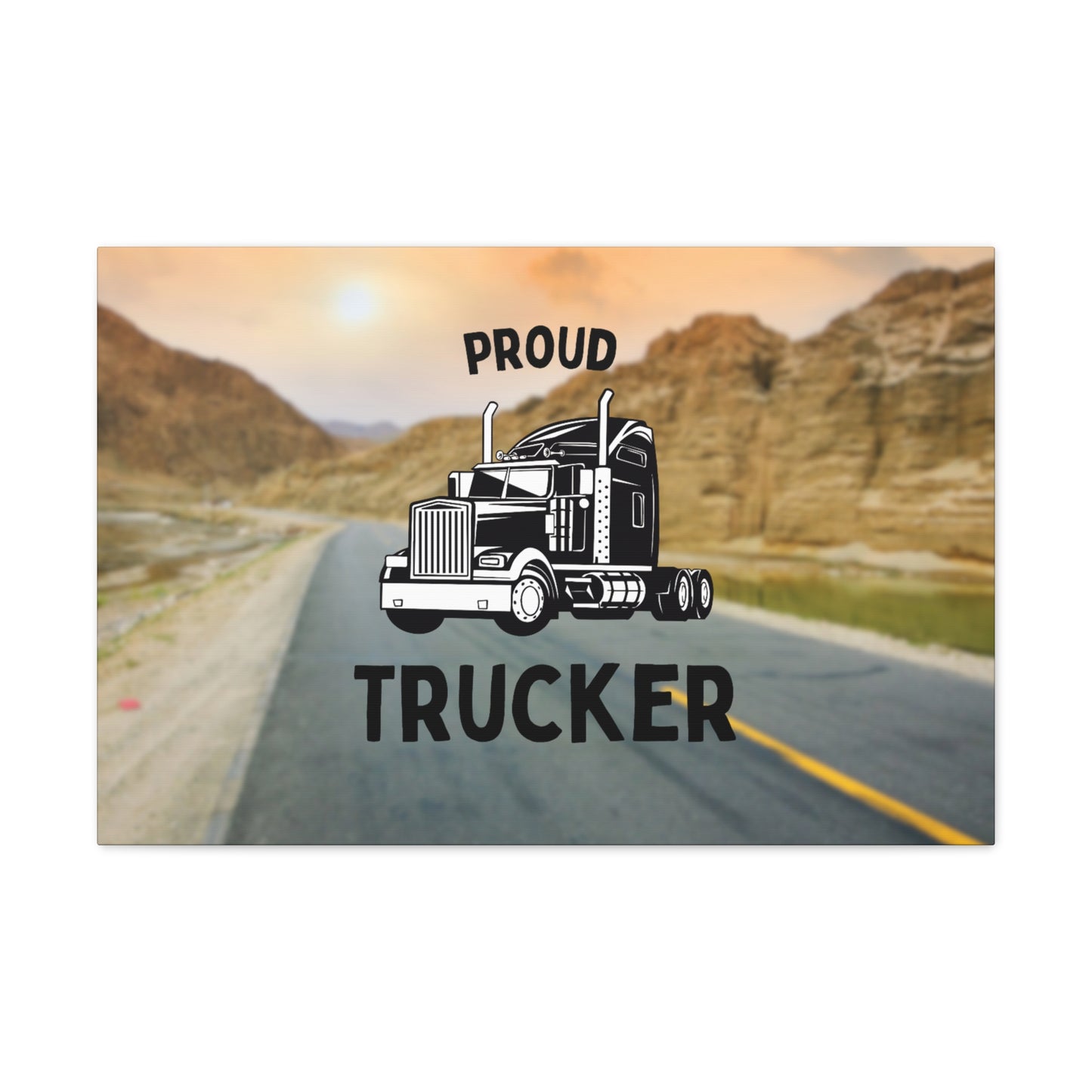 "Proud Trucker" Wall Art - Weave Got Gifts - Unique Gifts You Won’t Find Anywhere Else!