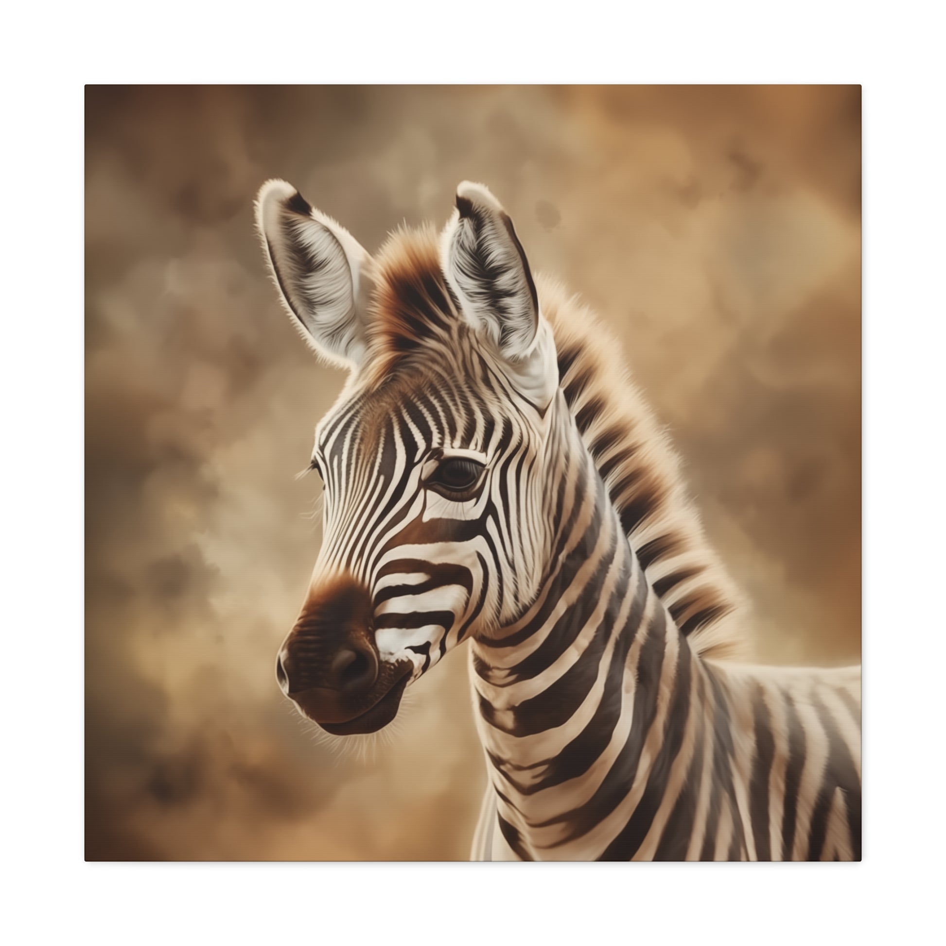 "Baby Zebra Portrait" Wall Art - Weave Got Gifts - Unique Gifts You Won’t Find Anywhere Else!