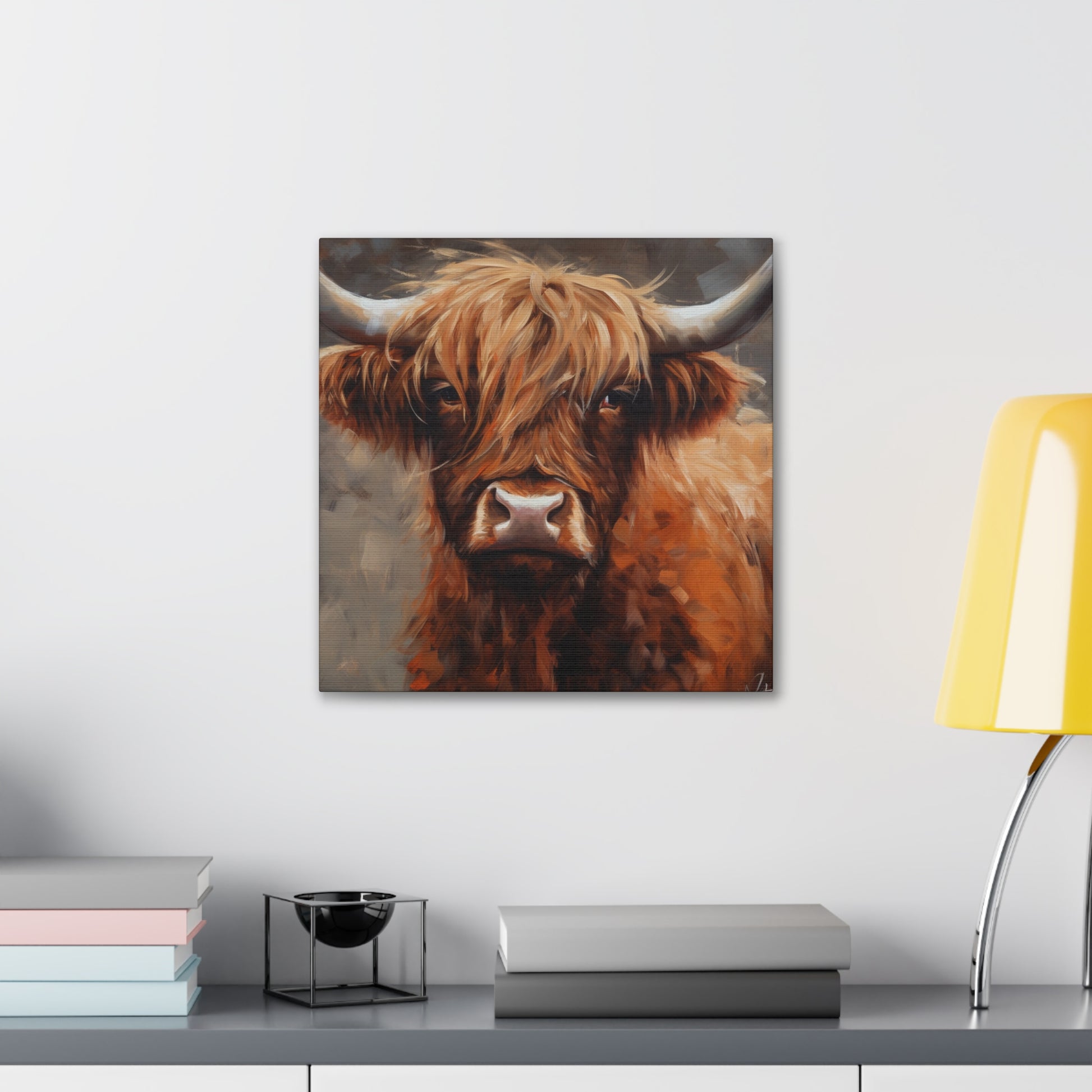 "Highland Cow Painting" Wall Art - Weave Got Gifts - Unique Gifts You Won’t Find Anywhere Else!