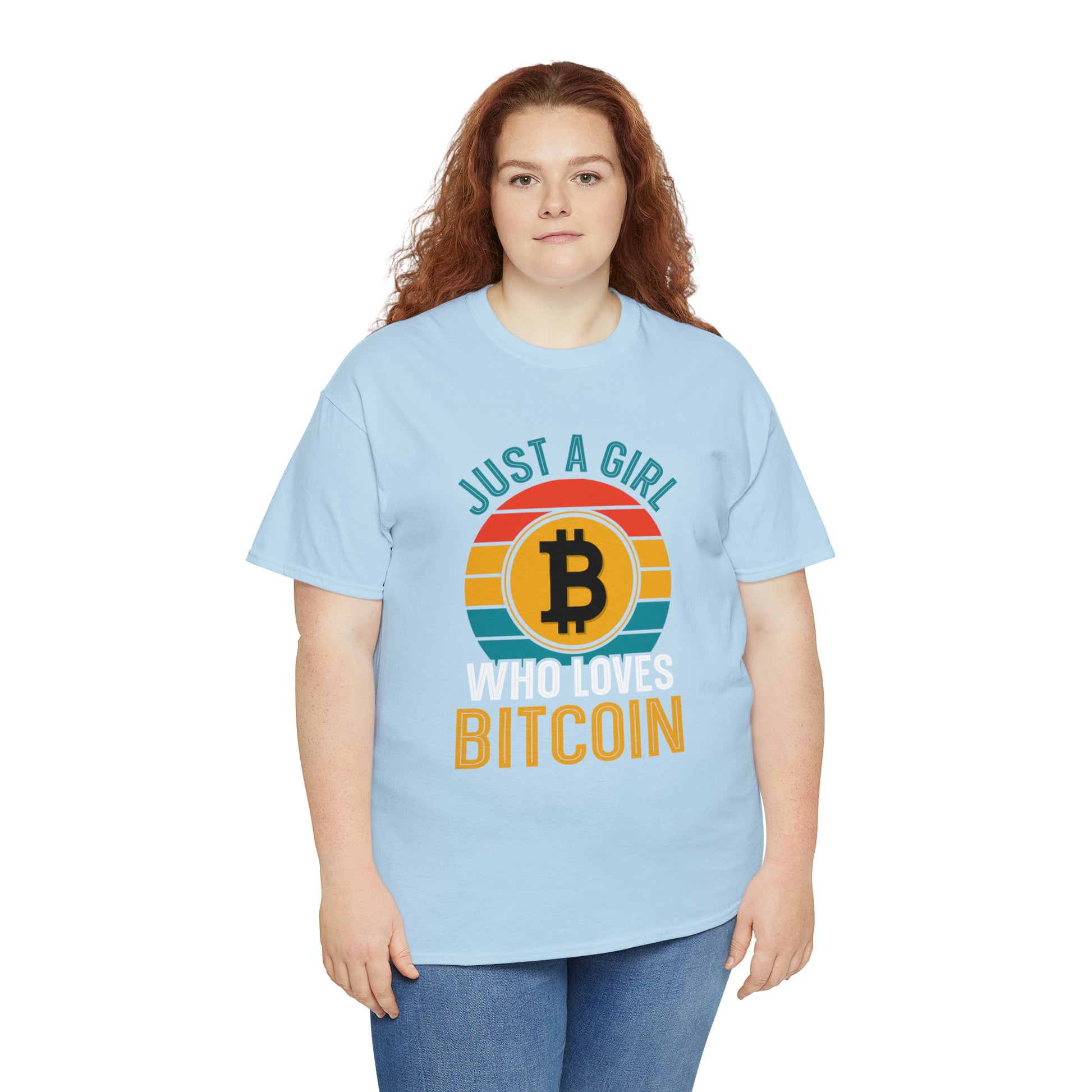 "Just A Girl Who Loves Bitcoin" T-Shirt - Weave Got Gifts - Unique Gifts You Won’t Find Anywhere Else!