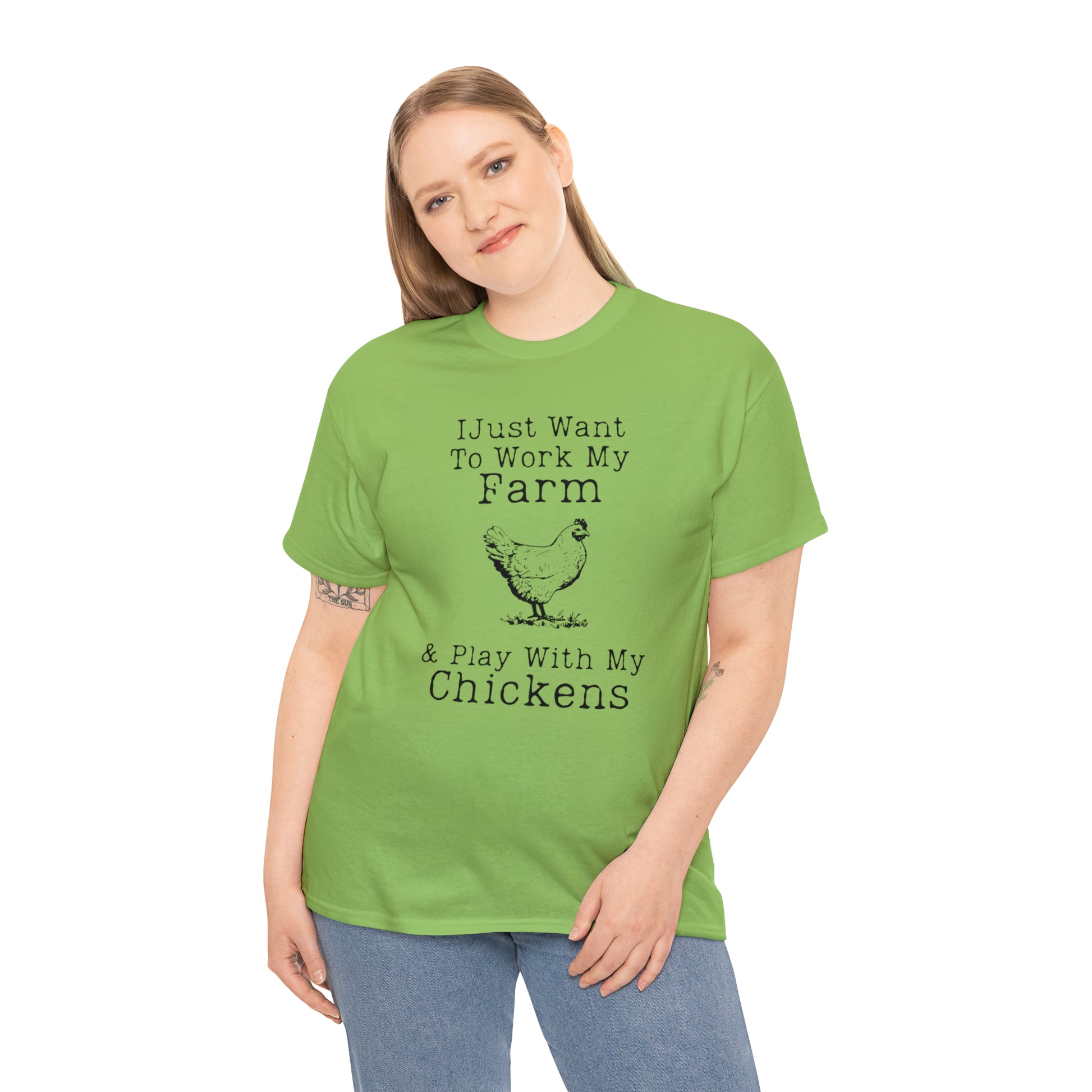 "Farm & Chickens" T-Shirt - Weave Got Gifts - Unique Gifts You Won’t Find Anywhere Else!