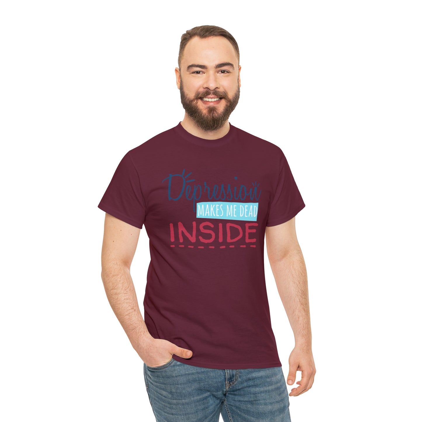 "Depression Makes Me Dead Inside" T-Shirt - Weave Got Gifts - Unique Gifts You Won’t Find Anywhere Else!