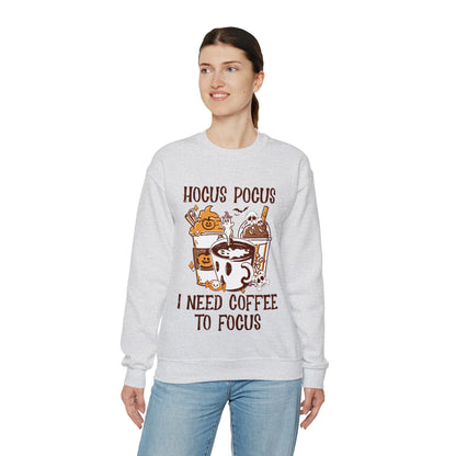 "Hocus Pocus I Need Coffee To Focus" Sweatshirt - Weave Got Gifts - Unique Gifts You Won’t Find Anywhere Else!