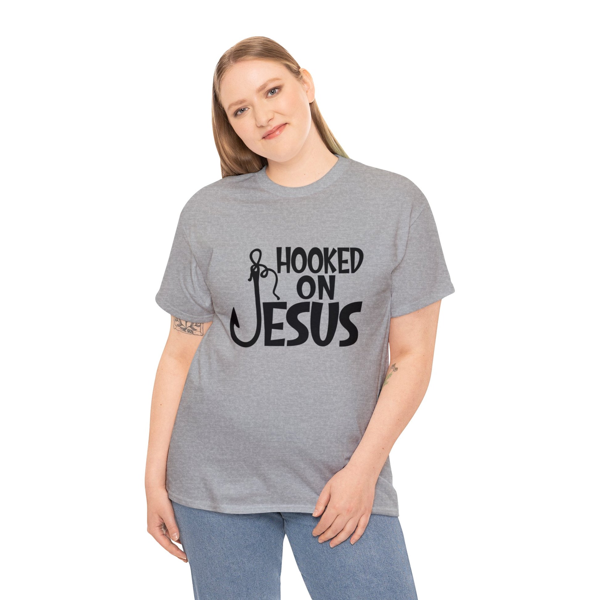 "Hooked on Jesus" T-Shirt - Weave Got Gifts - Unique Gifts You Won’t Find Anywhere Else!