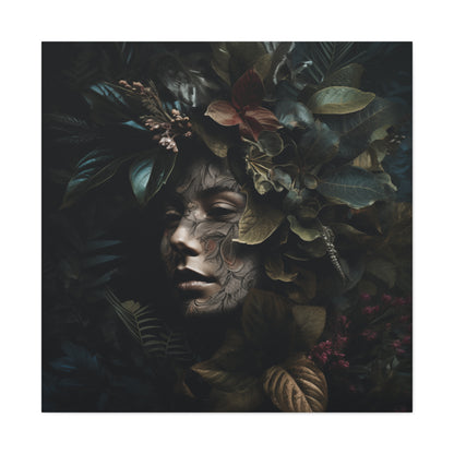 "Woman's Face With Plants" Canvas Print - Weave Got Gifts - Unique Gifts You Won’t Find Anywhere Else!