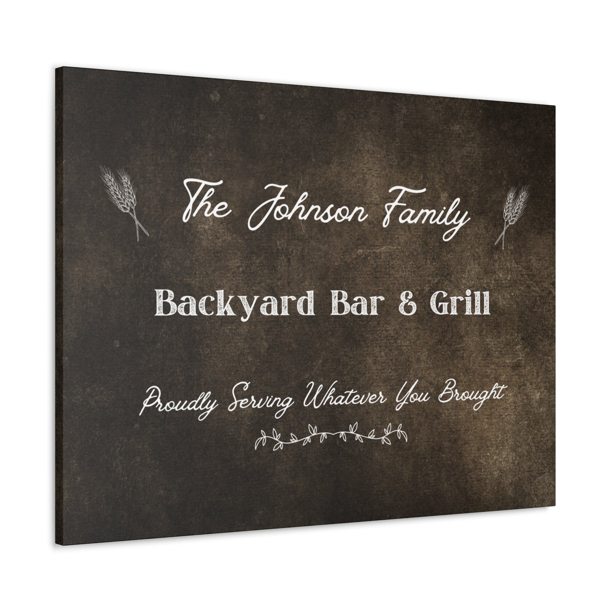 "Family Name Backyard Bar & Grill" Custom Sign - Weave Got Gifts - Unique Gifts You Won’t Find Anywhere Else!