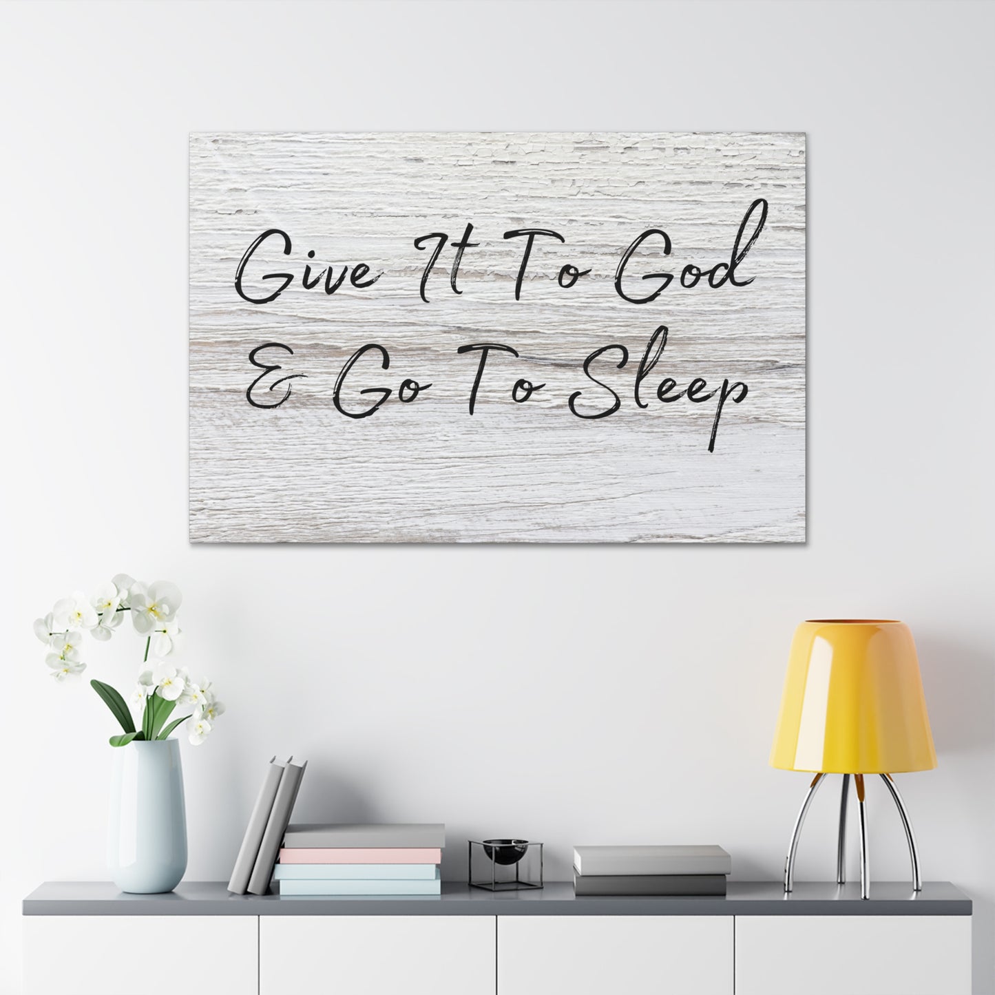 "Give It To God & Go To Sleep" Wall Art - Weave Got Gifts - Unique Gifts You Won’t Find Anywhere Else!