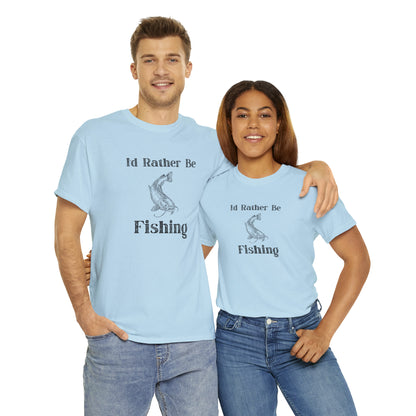 "Id Rather Be Fishing" T-Shirt - Weave Got Gifts - Unique Gifts You Won’t Find Anywhere Else!