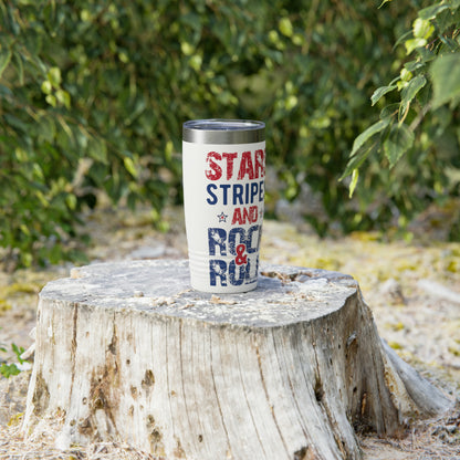 "Stars, Stripes And Rock & Roll" Tumbler - Weave Got Gifts - Unique Gifts You Won’t Find Anywhere Else!