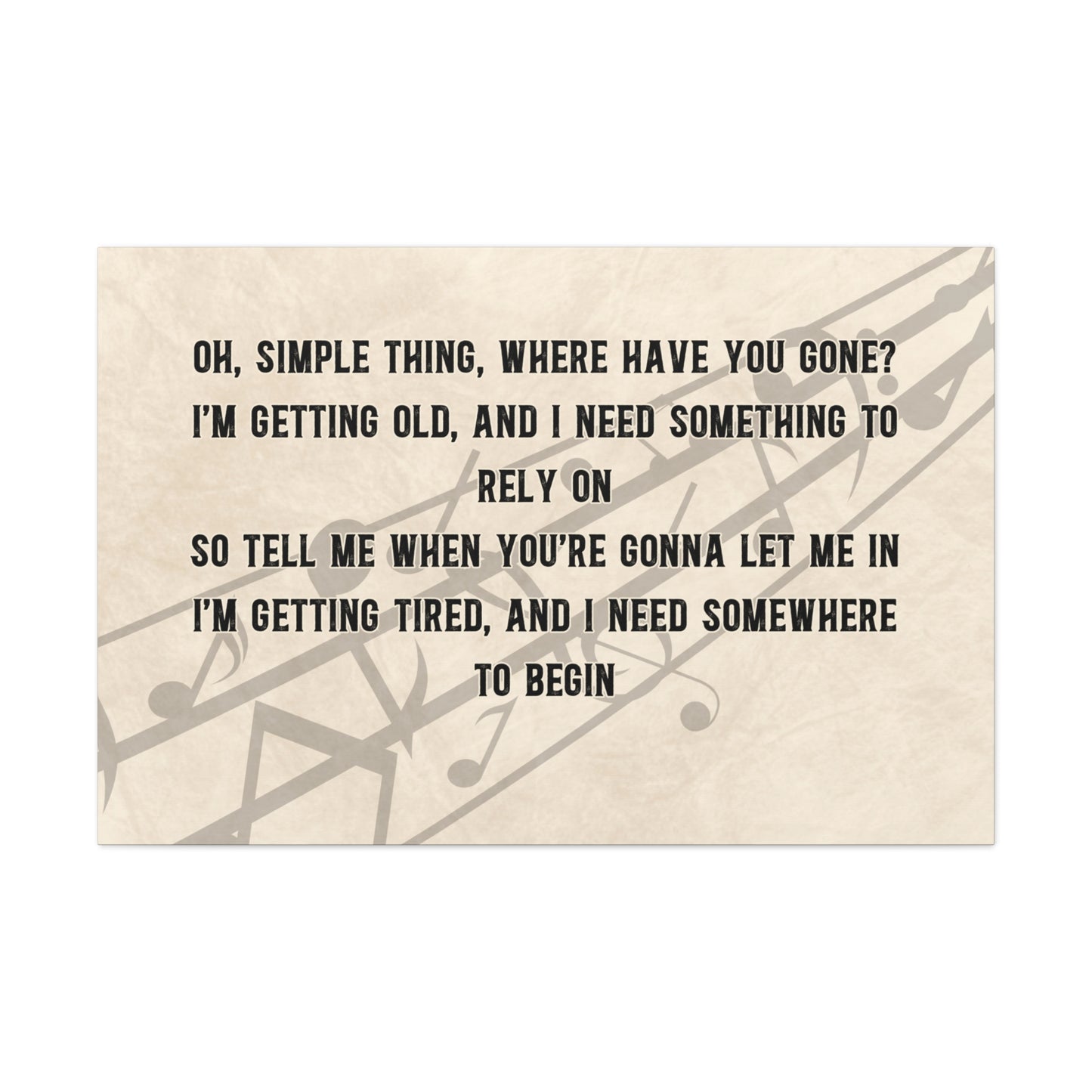 "Custom Song Lyrics" Wall Art - Weave Got Gifts - Unique Gifts You Won’t Find Anywhere Else!