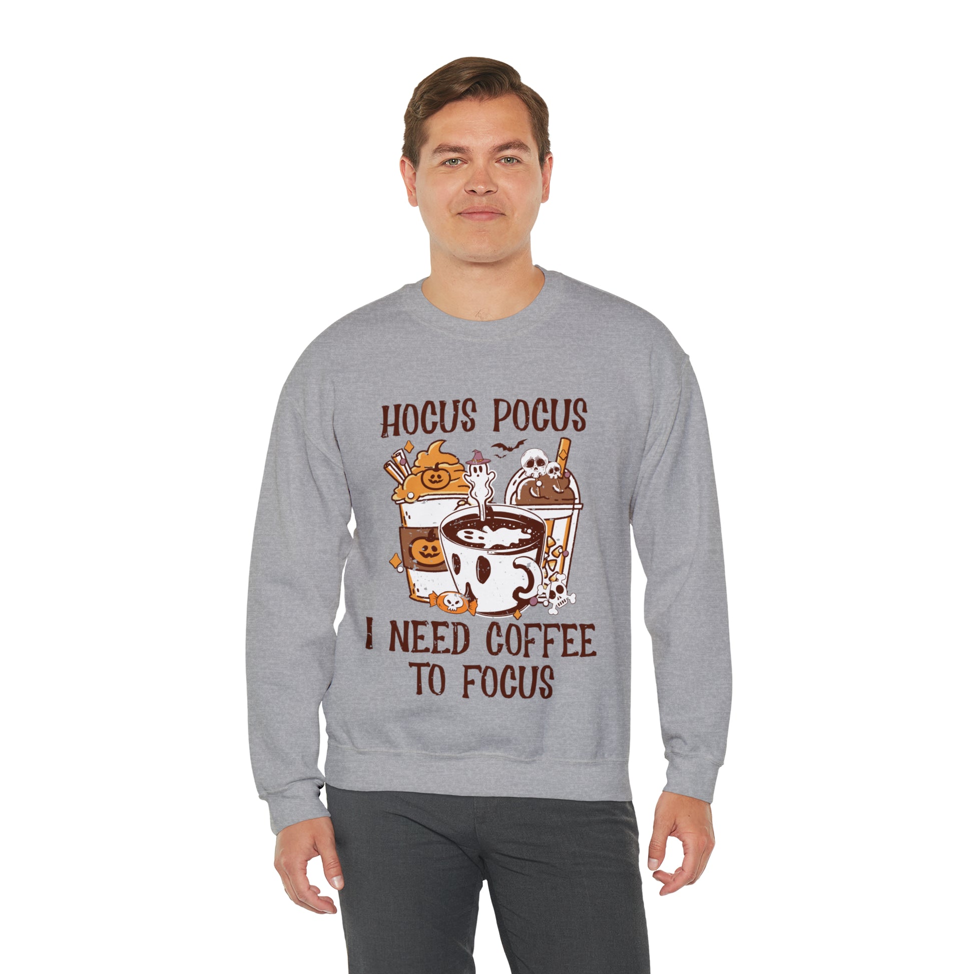 "Hocus Pocus I Need Coffee To Focus" Sweatshirt - Weave Got Gifts - Unique Gifts You Won’t Find Anywhere Else!
