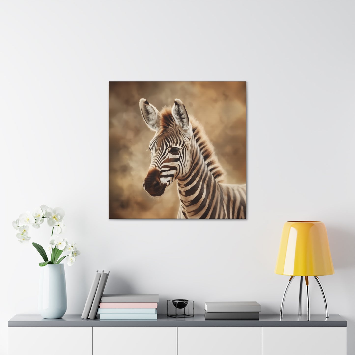 "Baby Zebra Portrait" Wall Art - Weave Got Gifts - Unique Gifts You Won’t Find Anywhere Else!